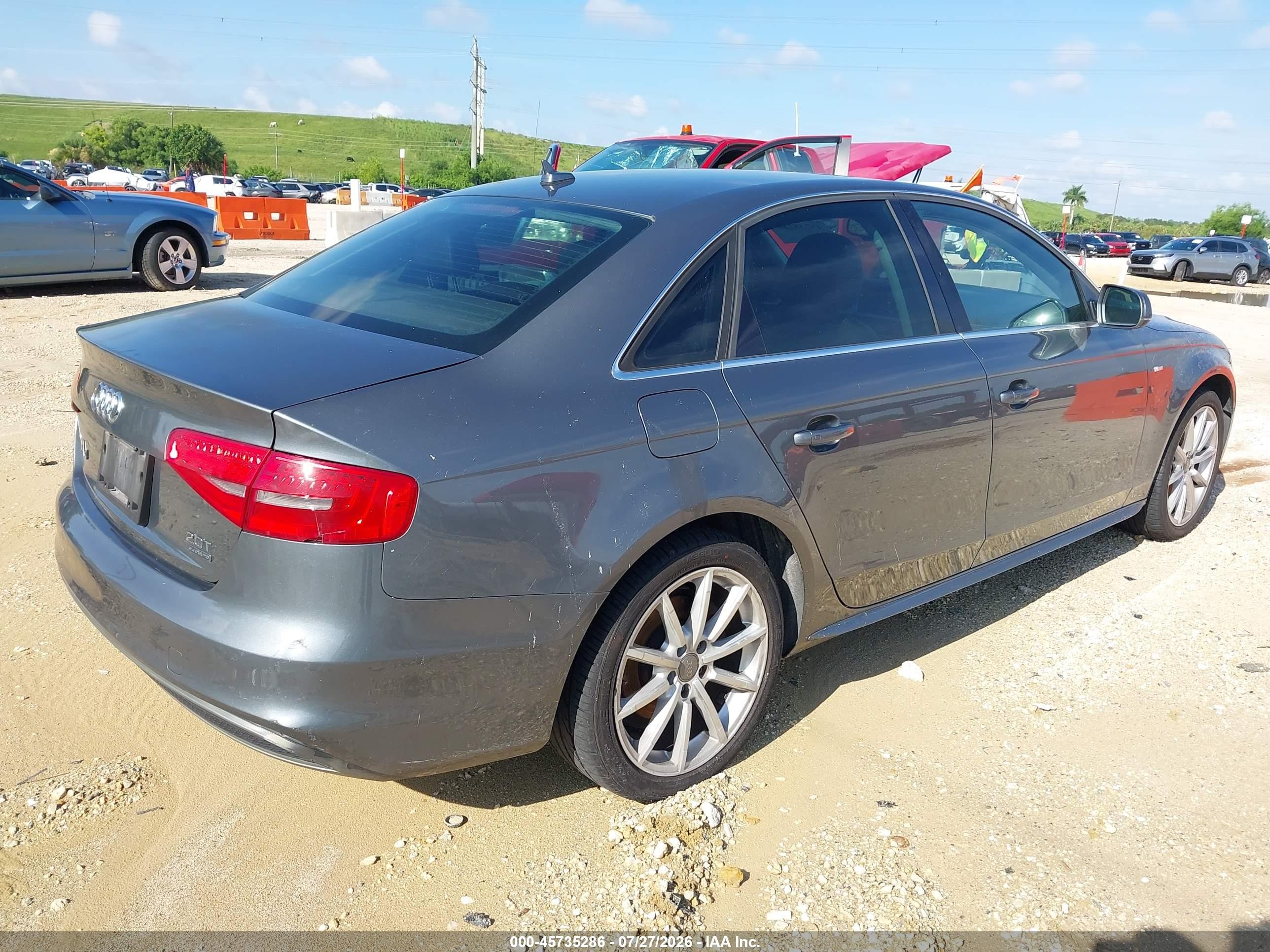 2015 Audi A4 2.0t Premium Gray vin: WAUFFAFL2FN037673