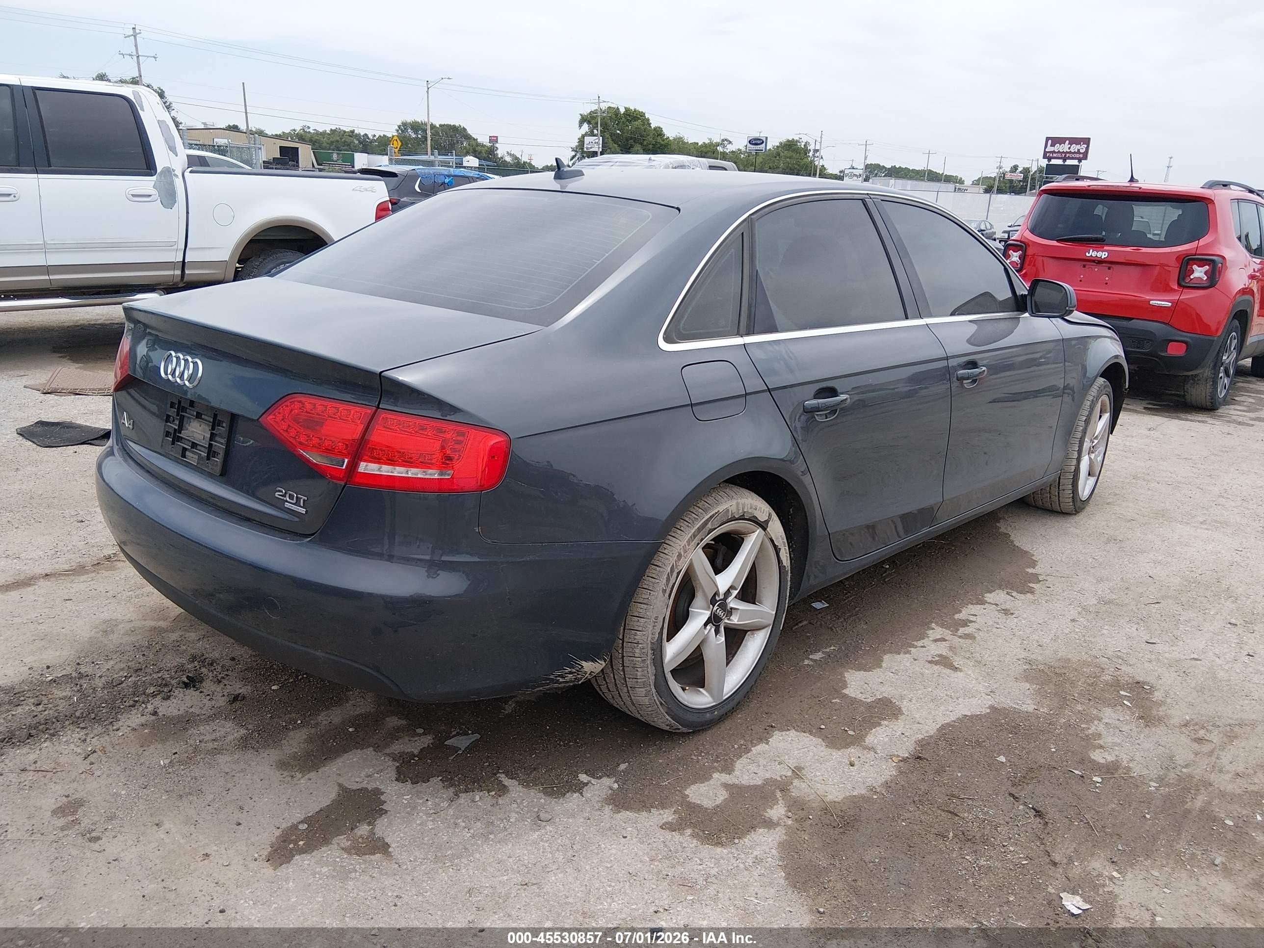 2010 Audi A4 2.0t Premium Gray vin: WAUFFAFL3AN069752