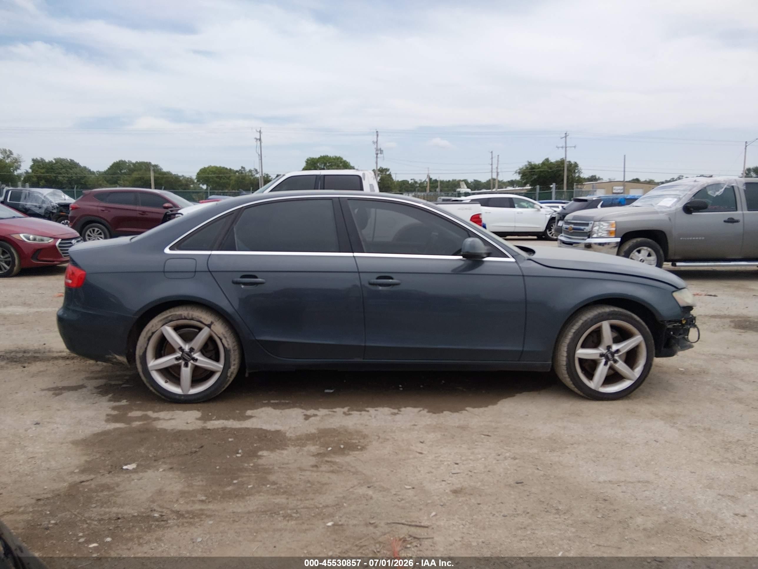 2010 Audi A4 2.0t Premium Gray vin: WAUFFAFL3AN069752