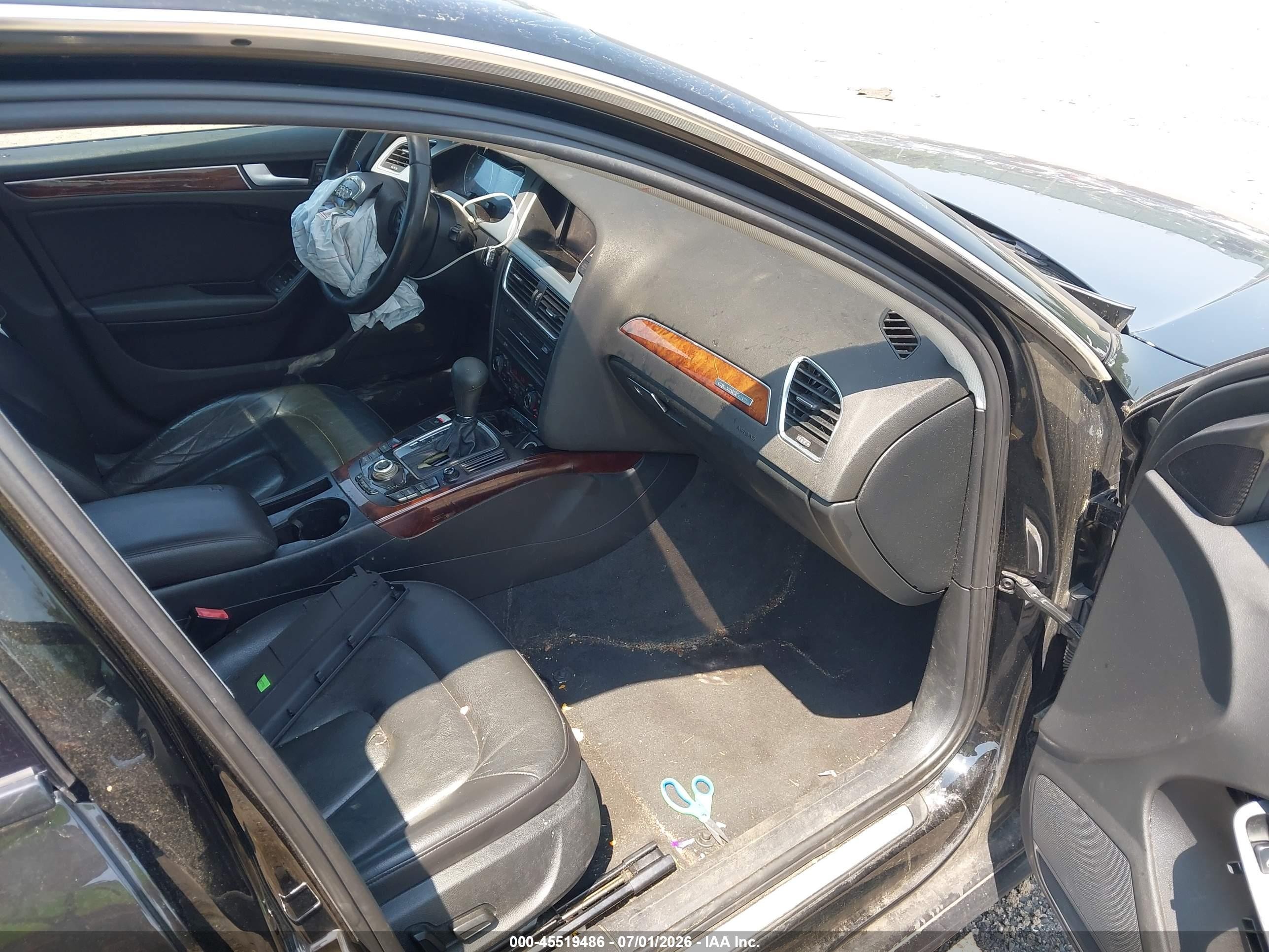 2012 Audi A4 2.0t Premium Plus Black vin: WAUFFAFL3CN007061
