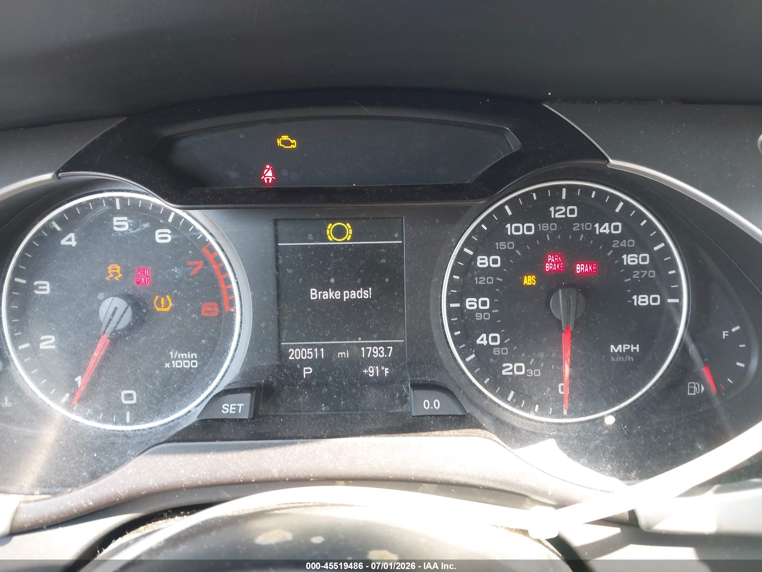 2012 Audi A4 2.0t Premium Plus Black vin: WAUFFAFL3CN007061