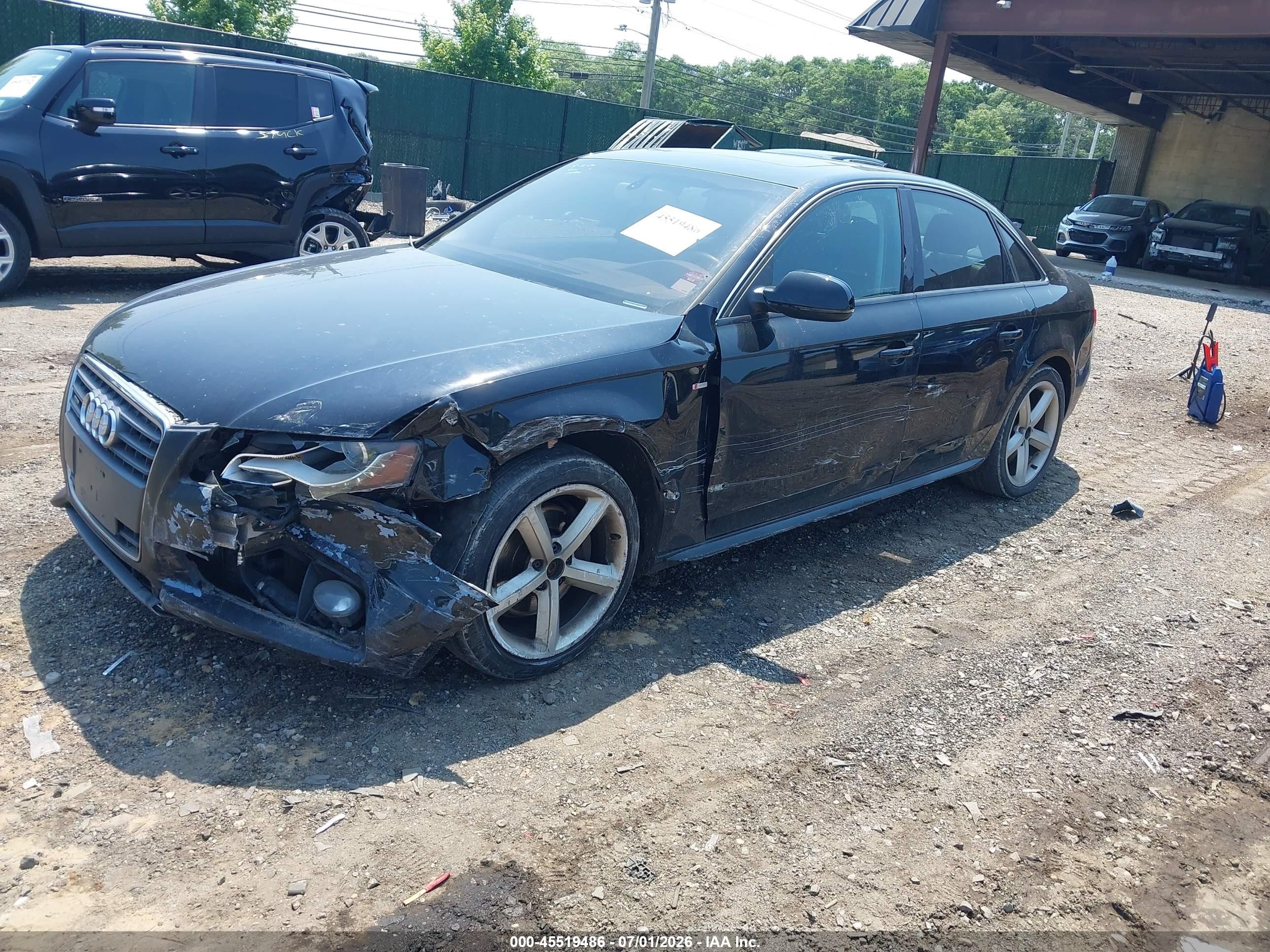 2012 Audi A4 2.0t Premium Plus Black vin: WAUFFAFL3CN007061
