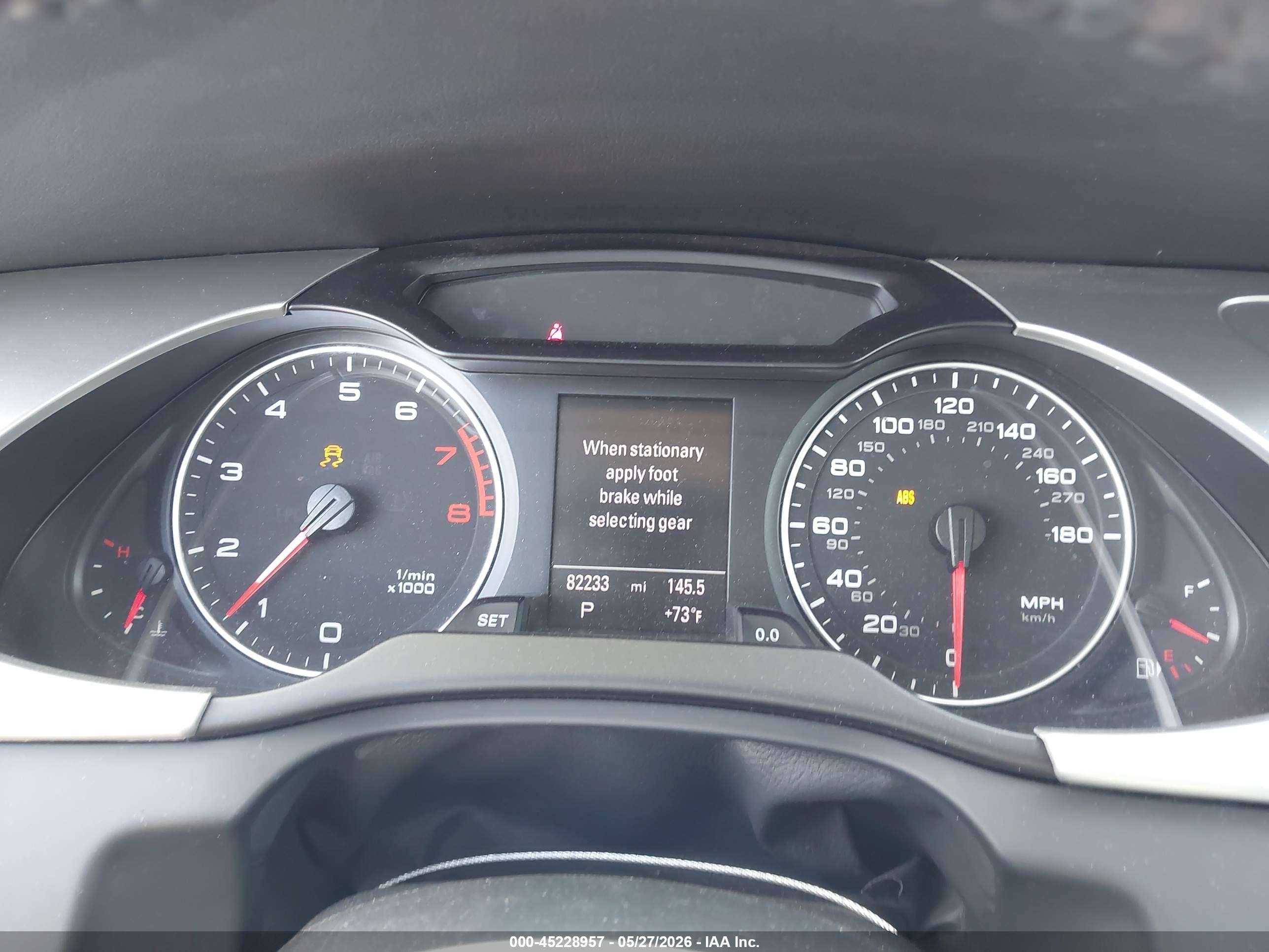 2012 Audi A4 2.0t Premium Gray vin: WAUFFAFL3CN013961