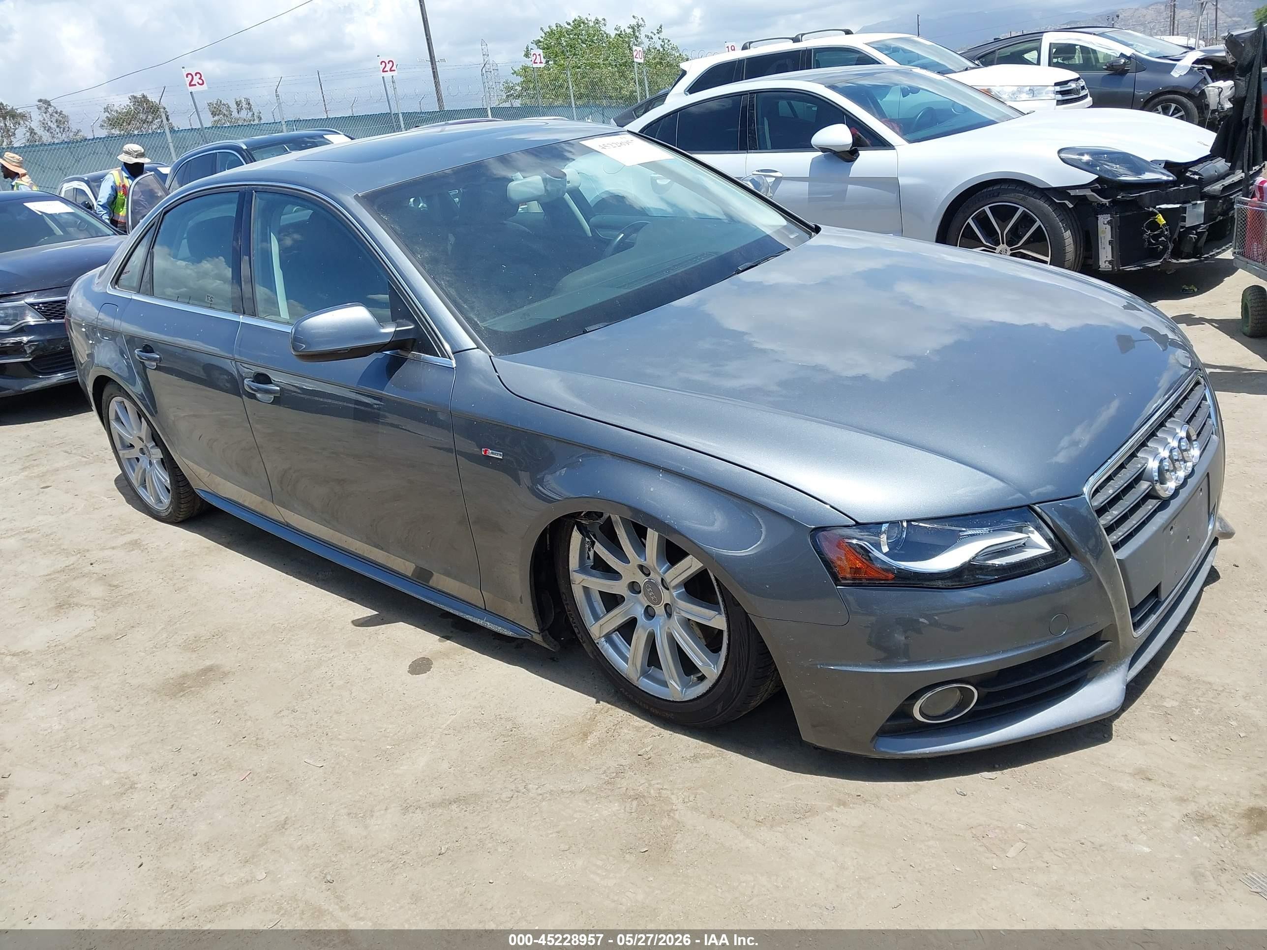 2012 Audi A4 2.0t Premium Gray vin: WAUFFAFL3CN013961