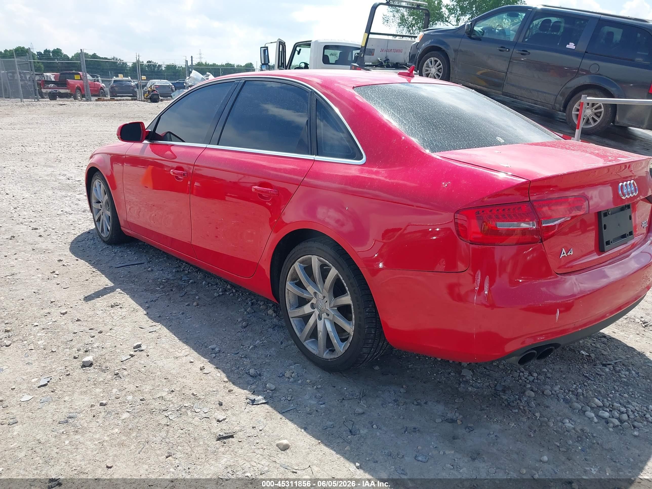 2013 Audi A4 2.0t Premium Red vin: WAUFFAFL3DA167191
