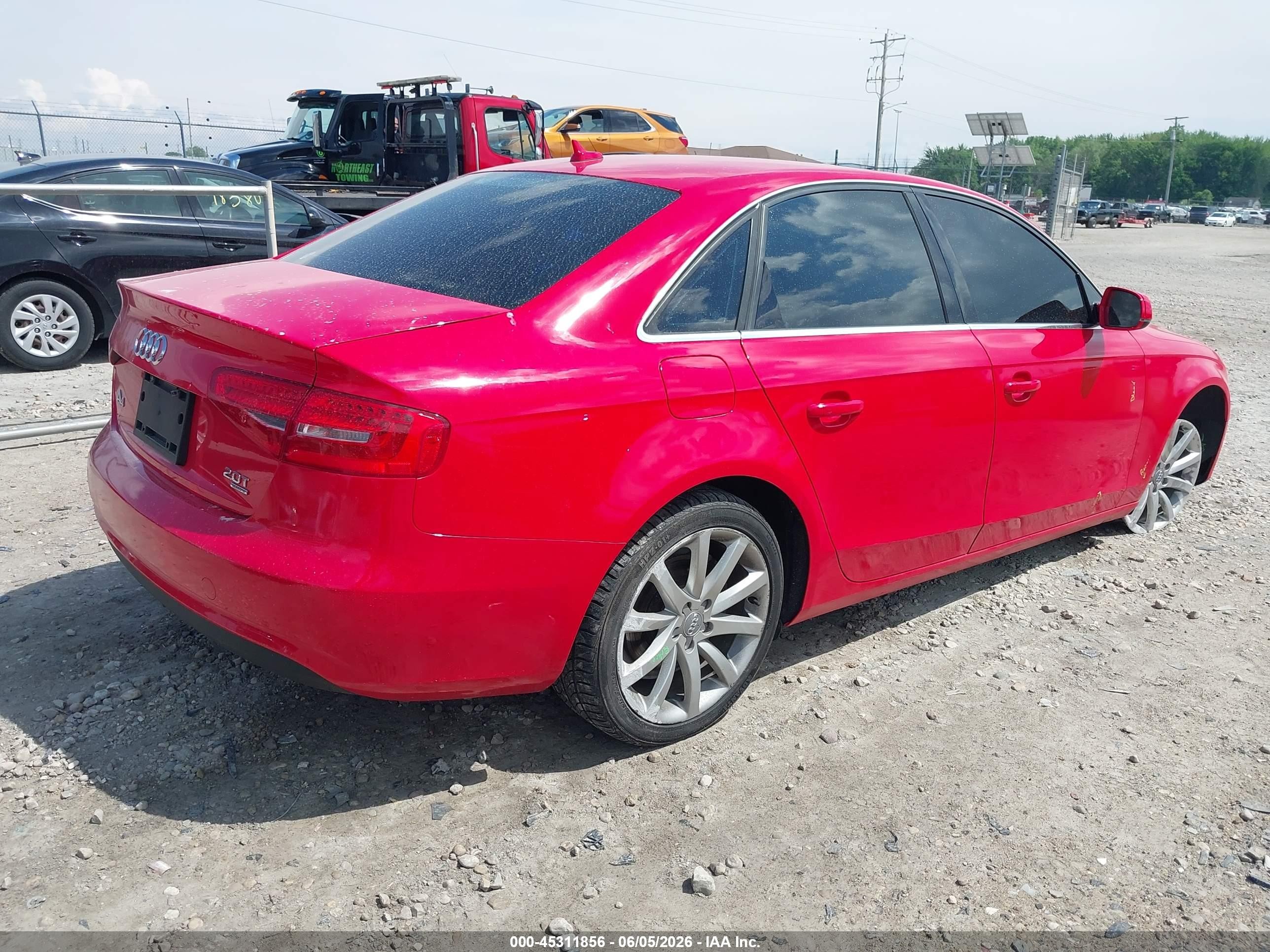 2013 Audi A4 2.0t Premium Red vin: WAUFFAFL3DA167191