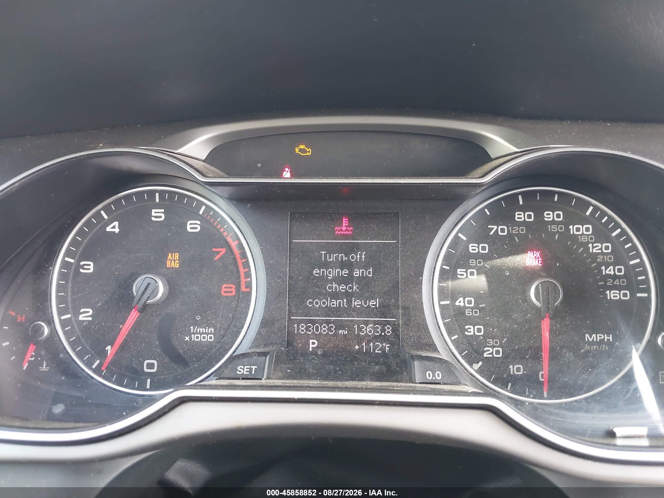 2013 Audi A4 2.0t Premium Black vin: WAUFFAFL3DN011919