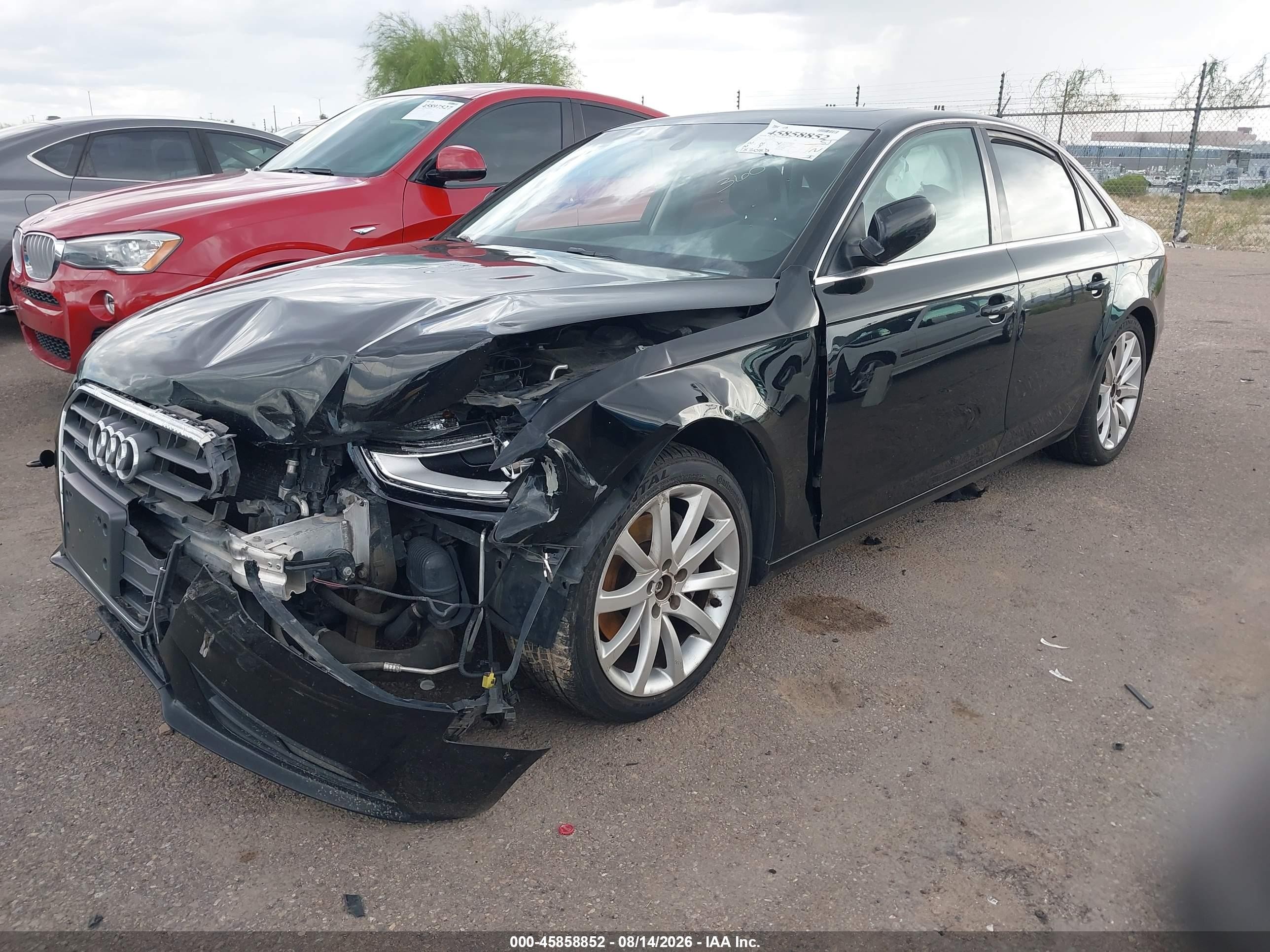 2013 Audi A4 2.0t Premium Black vin: WAUFFAFL3DN011919