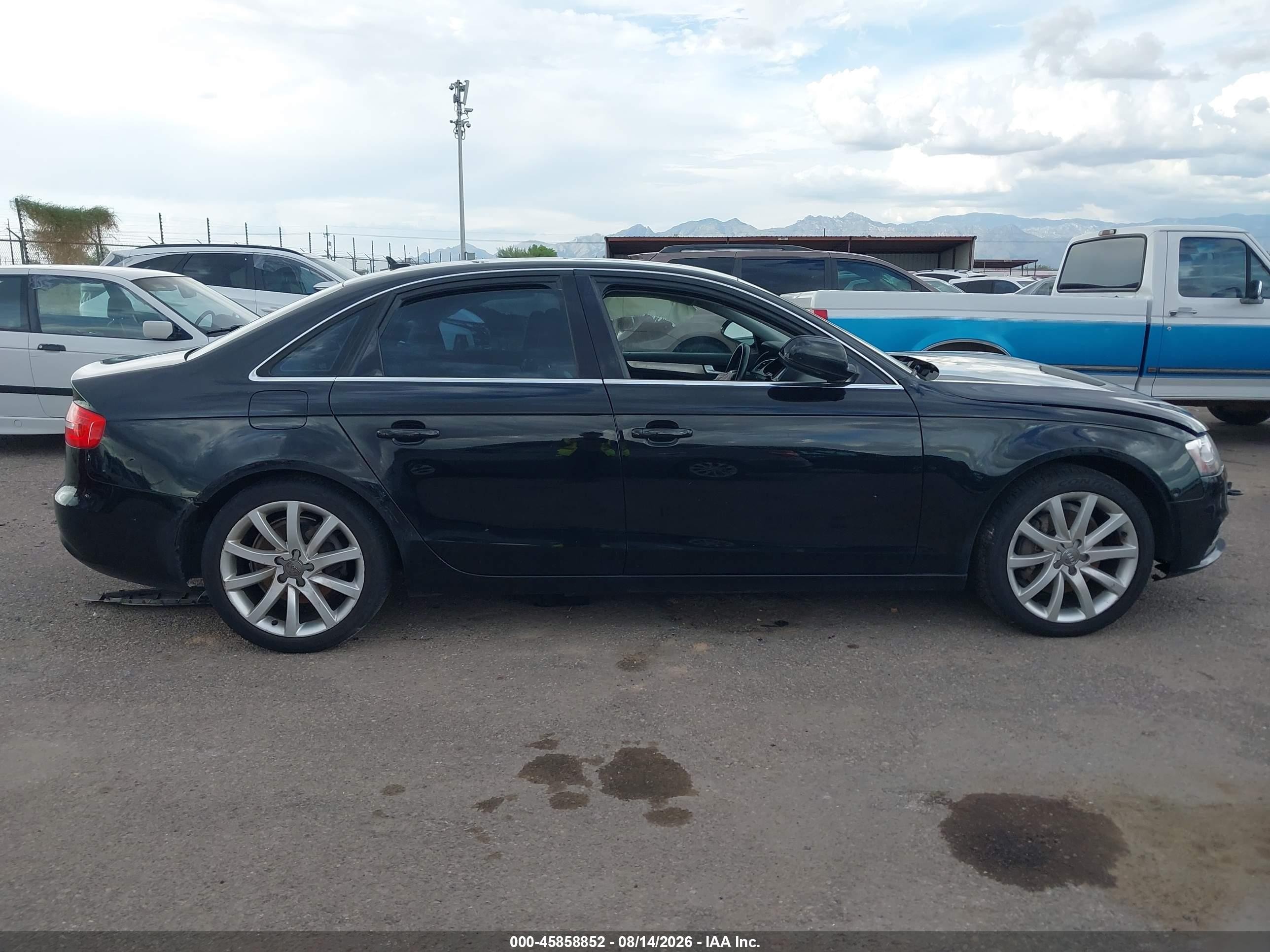 2013 Audi A4 2.0t Premium Black vin: WAUFFAFL3DN011919