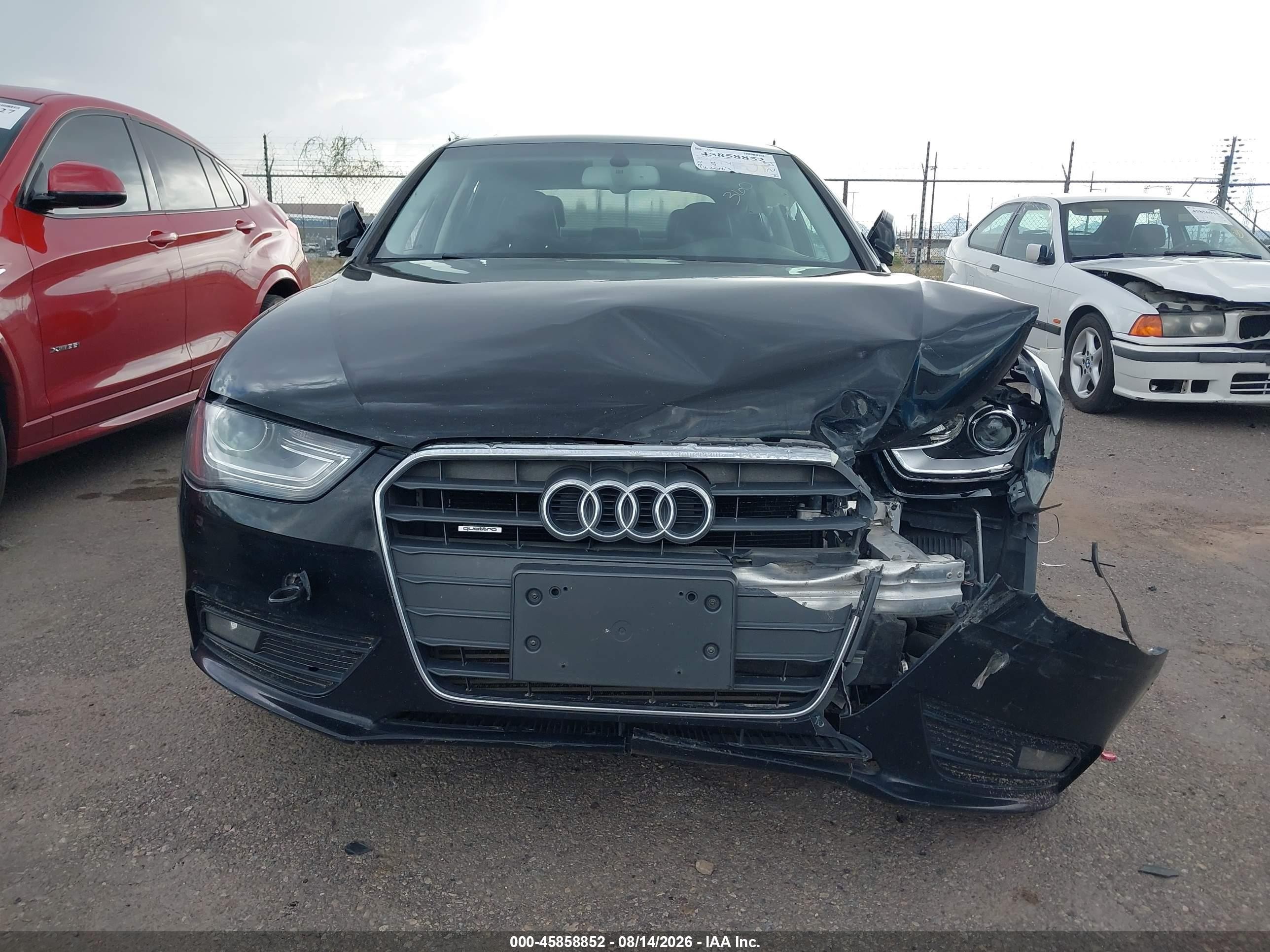 2013 Audi A4 2.0t Premium Black vin: WAUFFAFL3DN011919