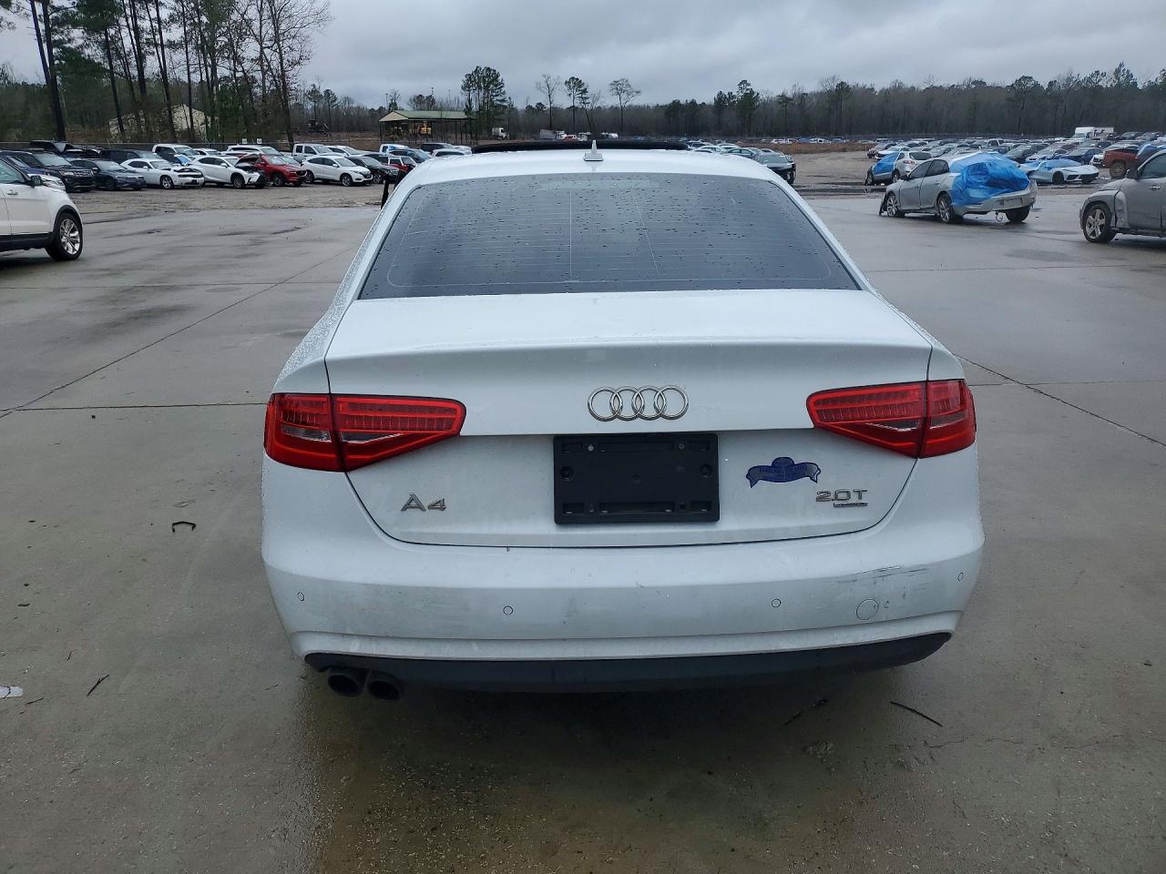 2013 Audi A4 Premium Plus White vin: WAUFFAFL3DN039199