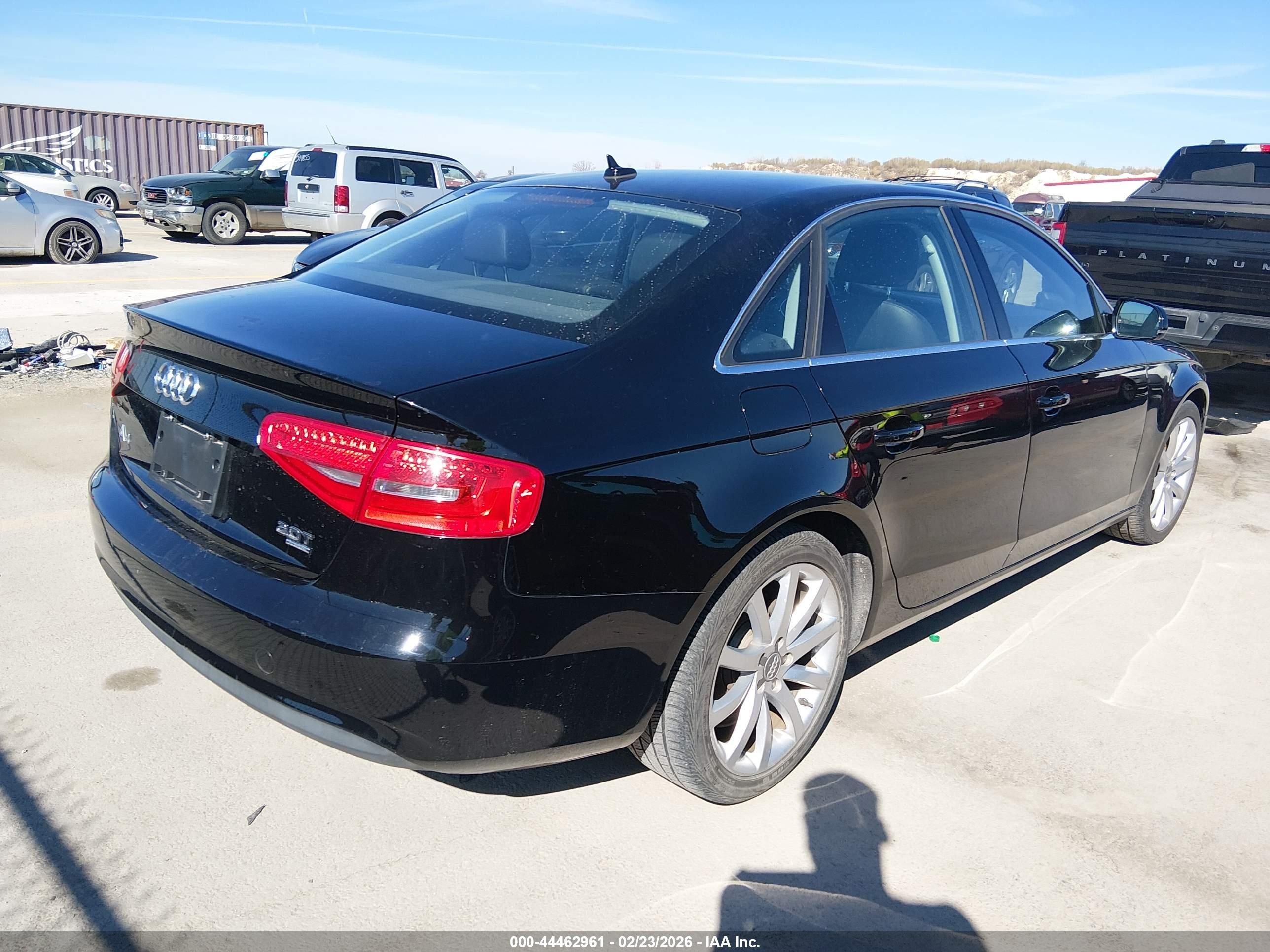 2013 Audi A4 2.0t Premium Black vin: WAUFFAFL3DN043866