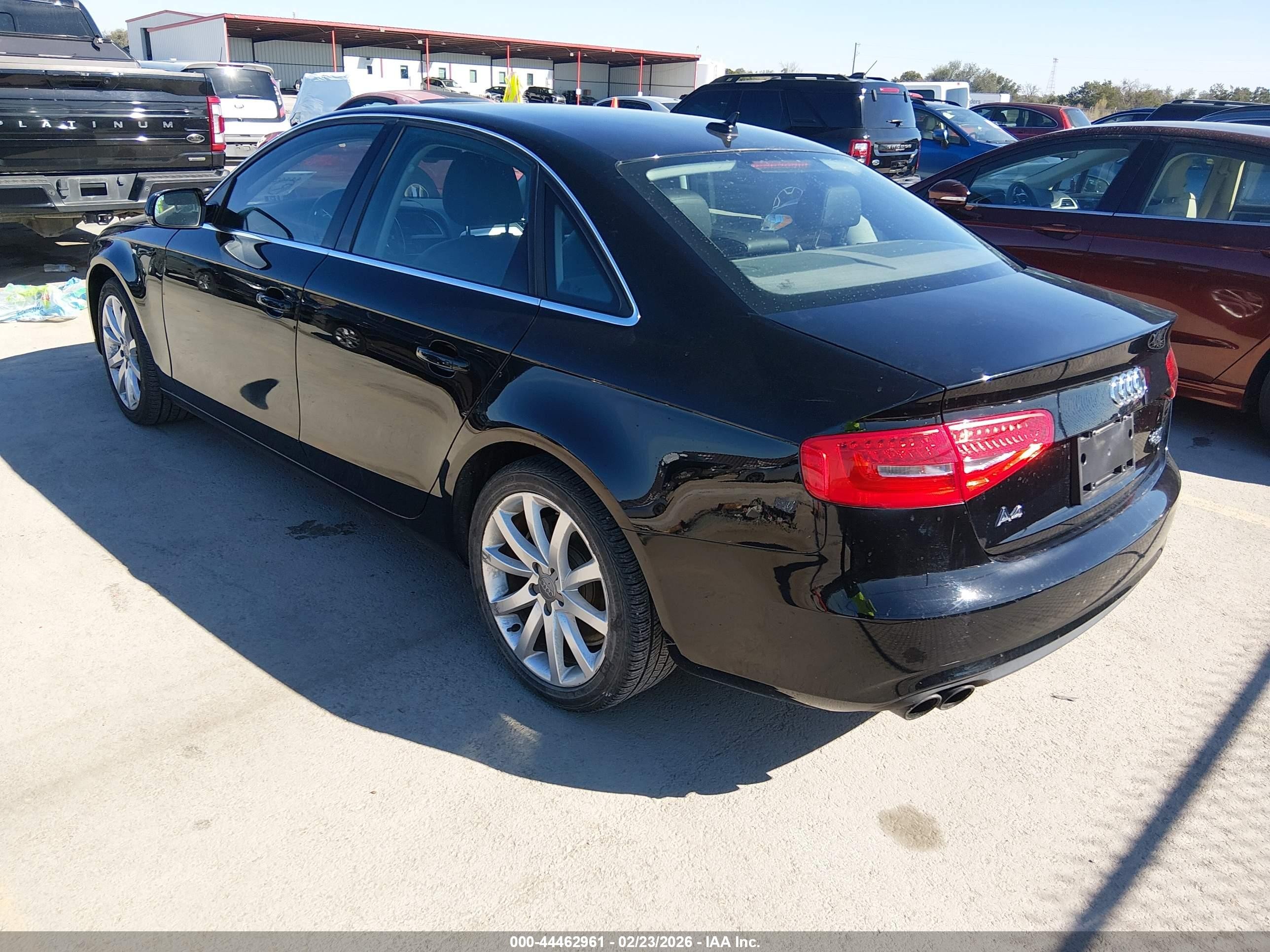 2013 Audi A4 2.0t Premium Black vin: WAUFFAFL3DN043866