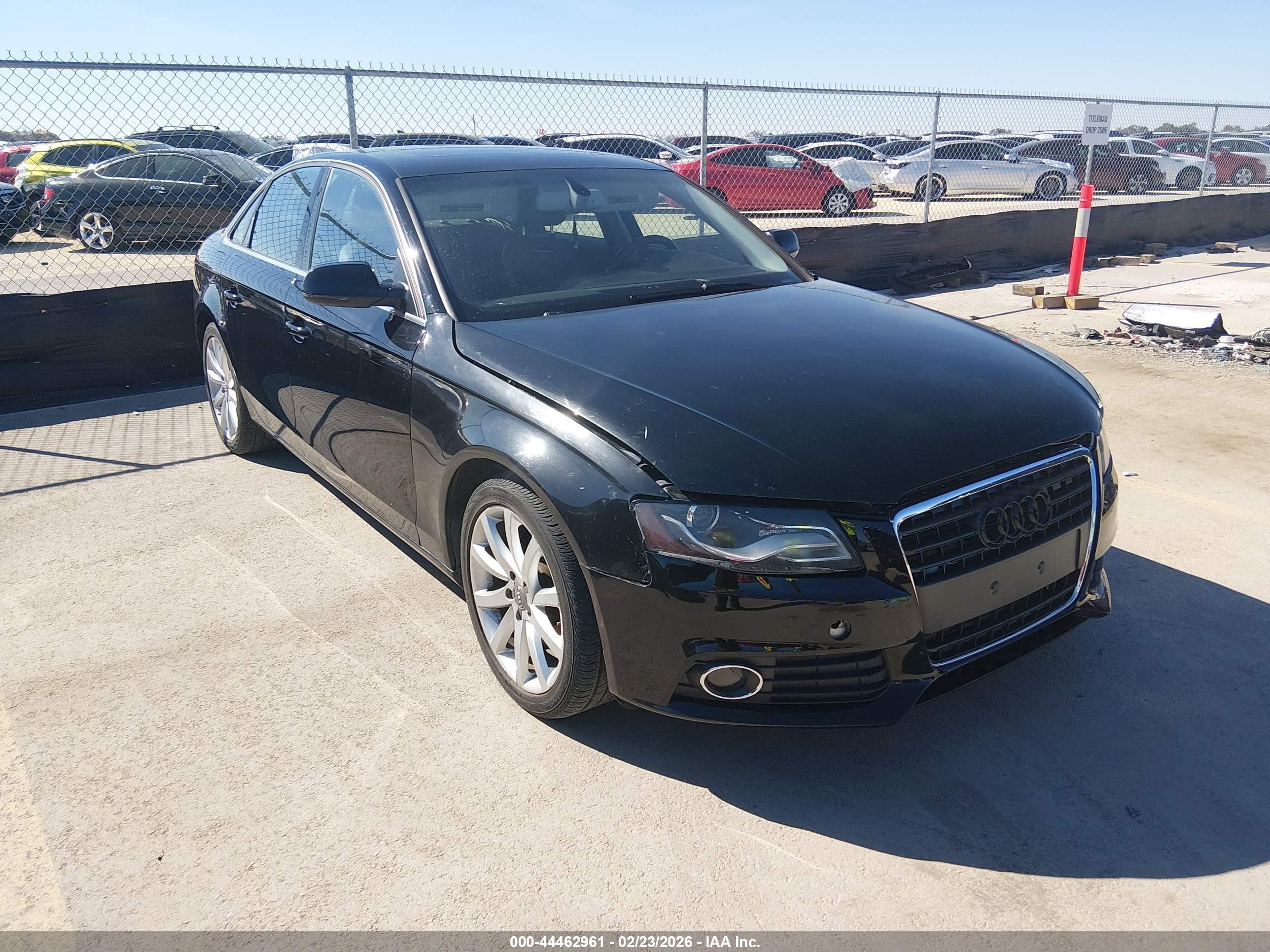2013 Audi A4 2.0t Premium Black vin: WAUFFAFL3DN043866