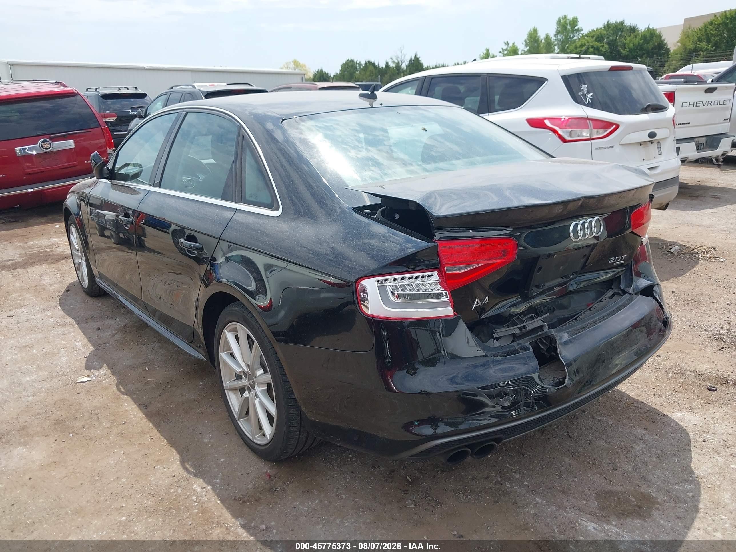 2014 Audi A4 2.0t Premium Black vin: WAUFFAFL3EN012800
