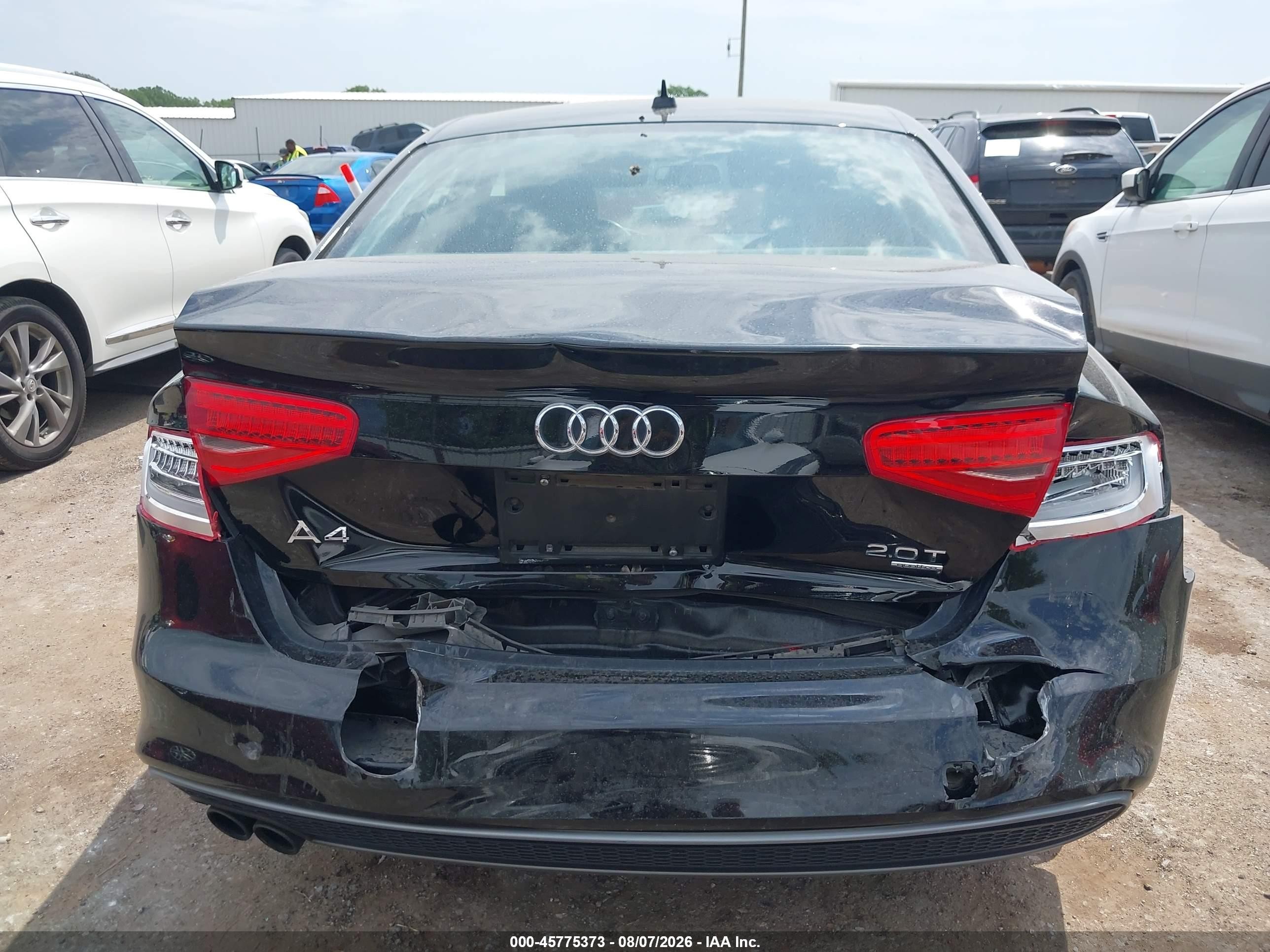 2014 Audi A4 2.0t Premium Black vin: WAUFFAFL3EN012800