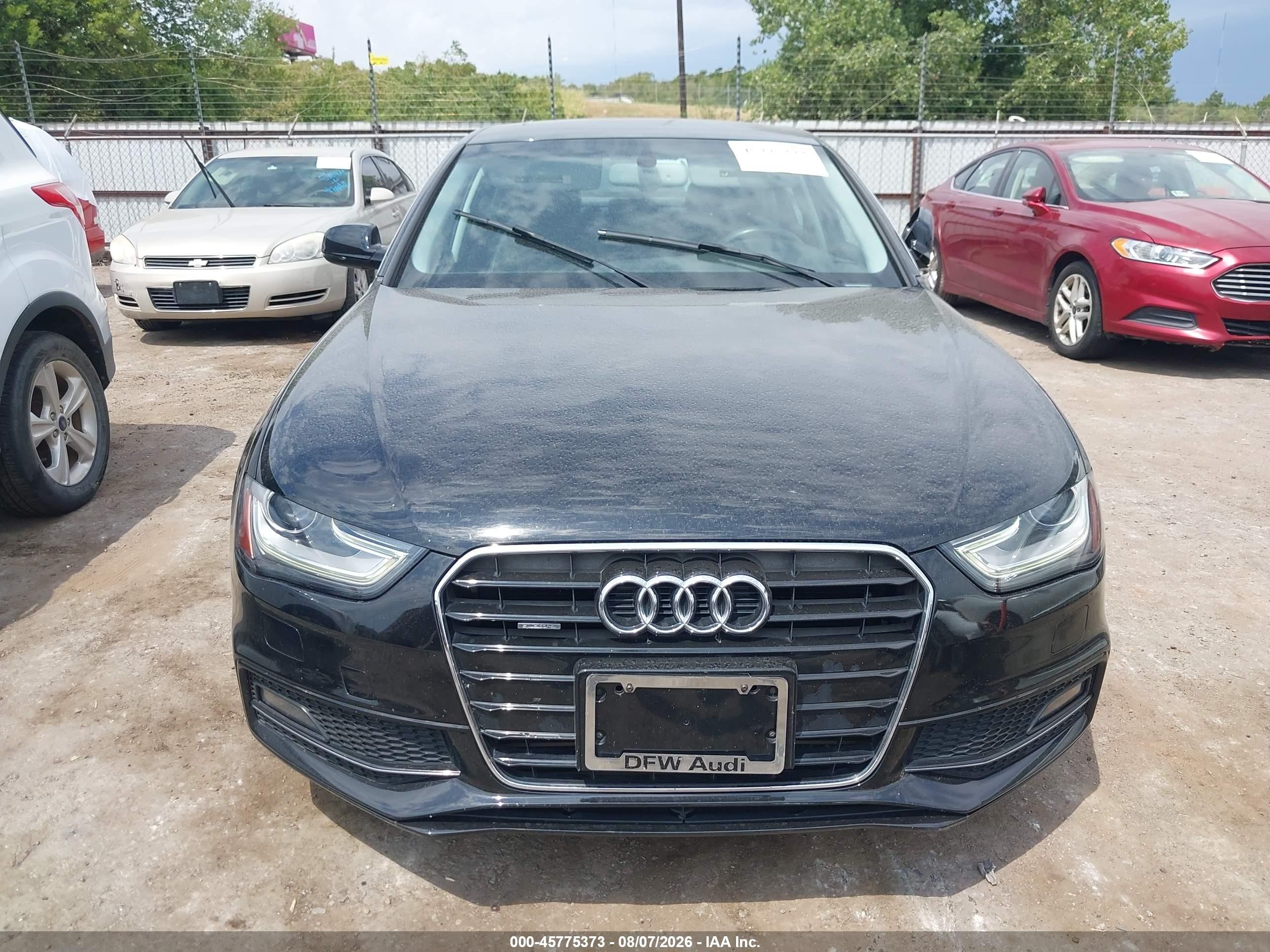 2014 Audi A4 2.0t Premium Black vin: WAUFFAFL3EN012800