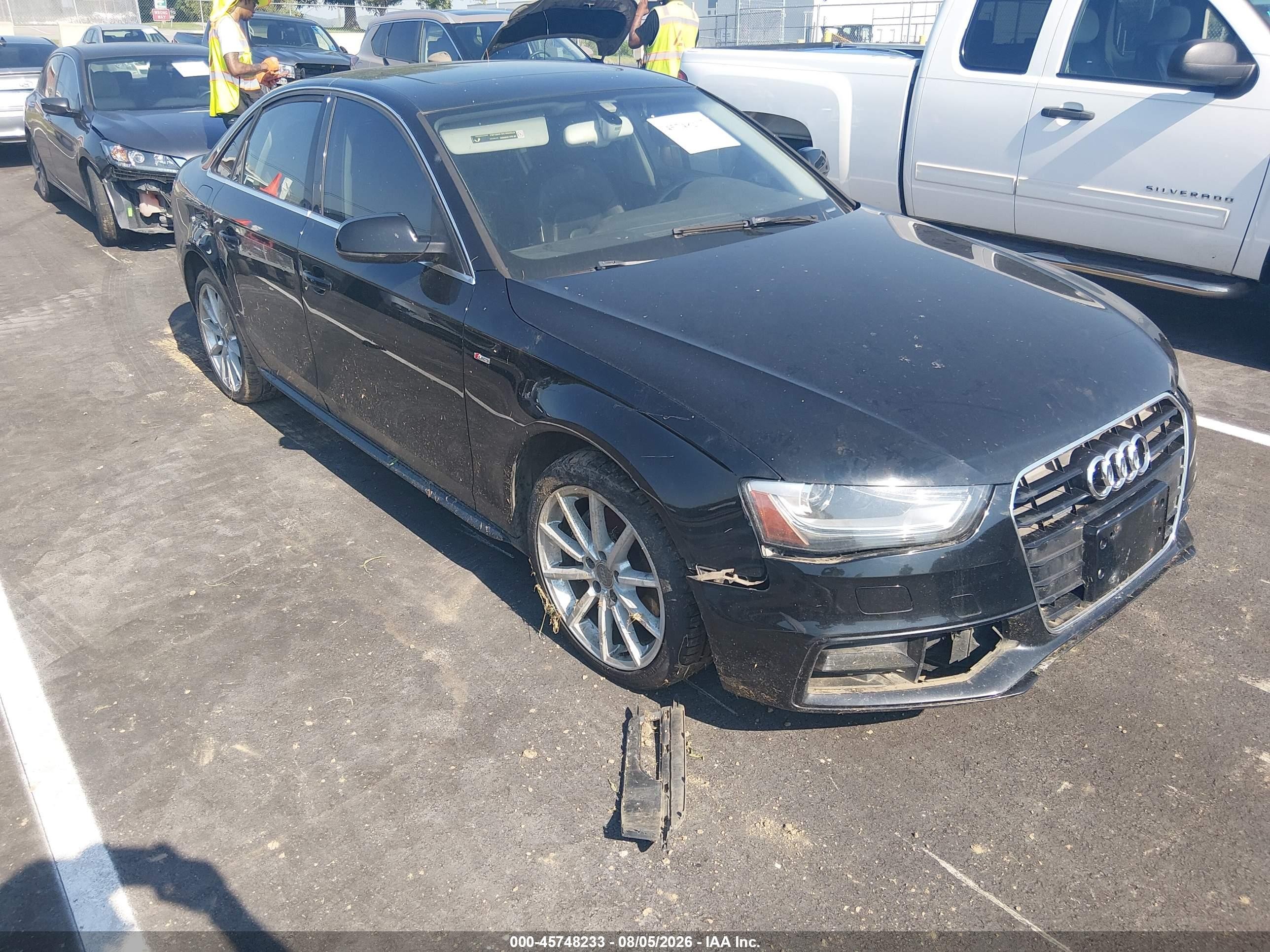 2014 Audi A4 2.0t Premium Черный vin: WAUFFAFL3EN013221