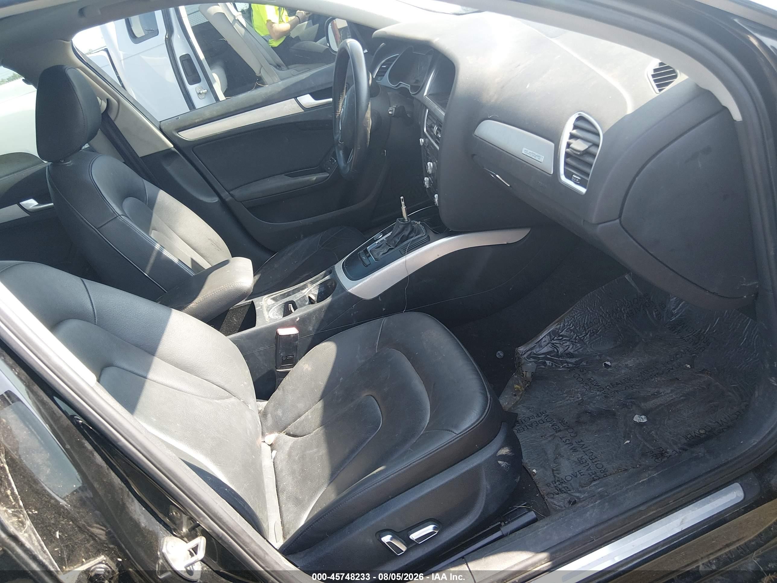 2014 Audi A4 2.0t Premium Черный vin: WAUFFAFL3EN013221