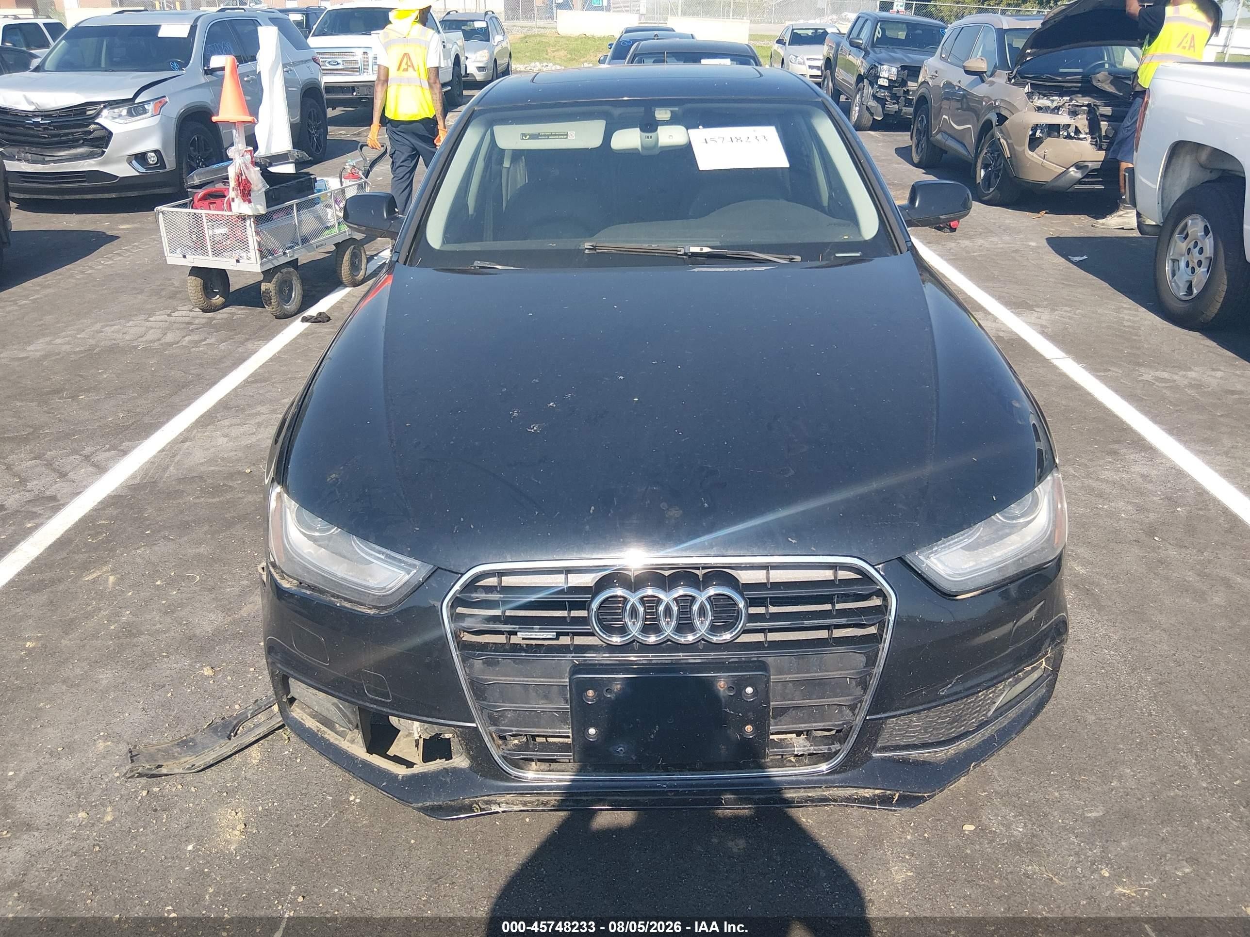 2014 Audi A4 2.0t Premium Черный vin: WAUFFAFL3EN013221