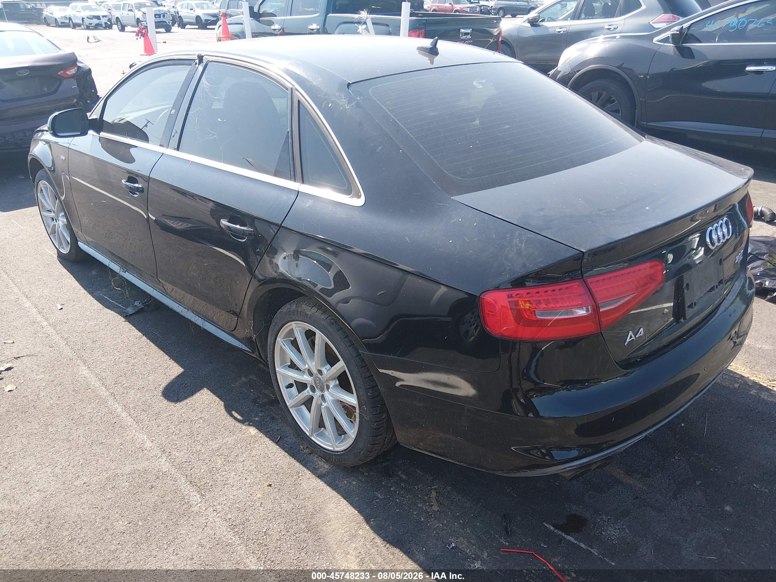 2014 Audi A4 2.0t Premium Черный vin: WAUFFAFL3EN013221