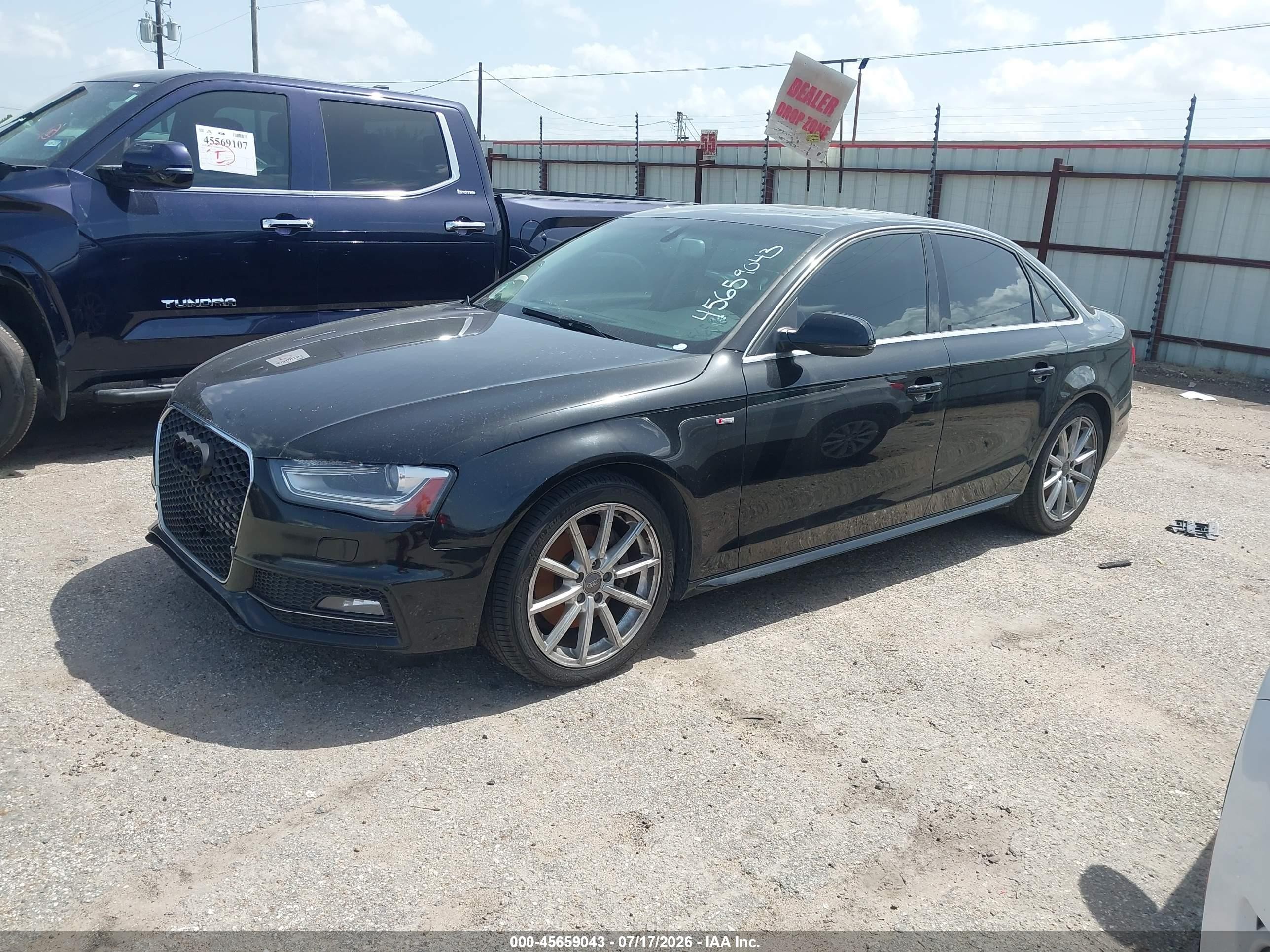 2014 Audi A4 2.0t Premium Черный vin: WAUFFAFL3EN019536