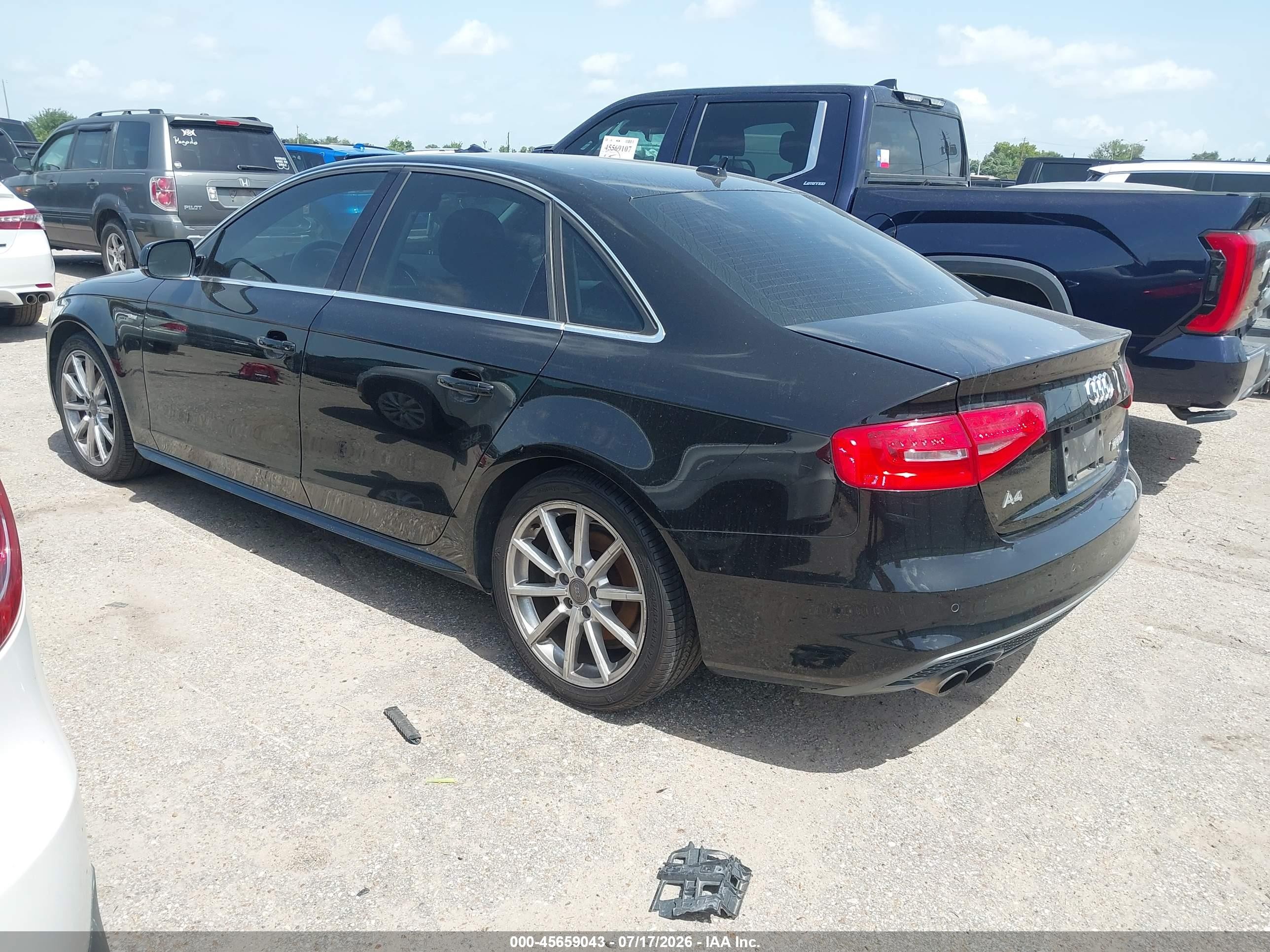2014 Audi A4 2.0t Premium Черный vin: WAUFFAFL3EN019536