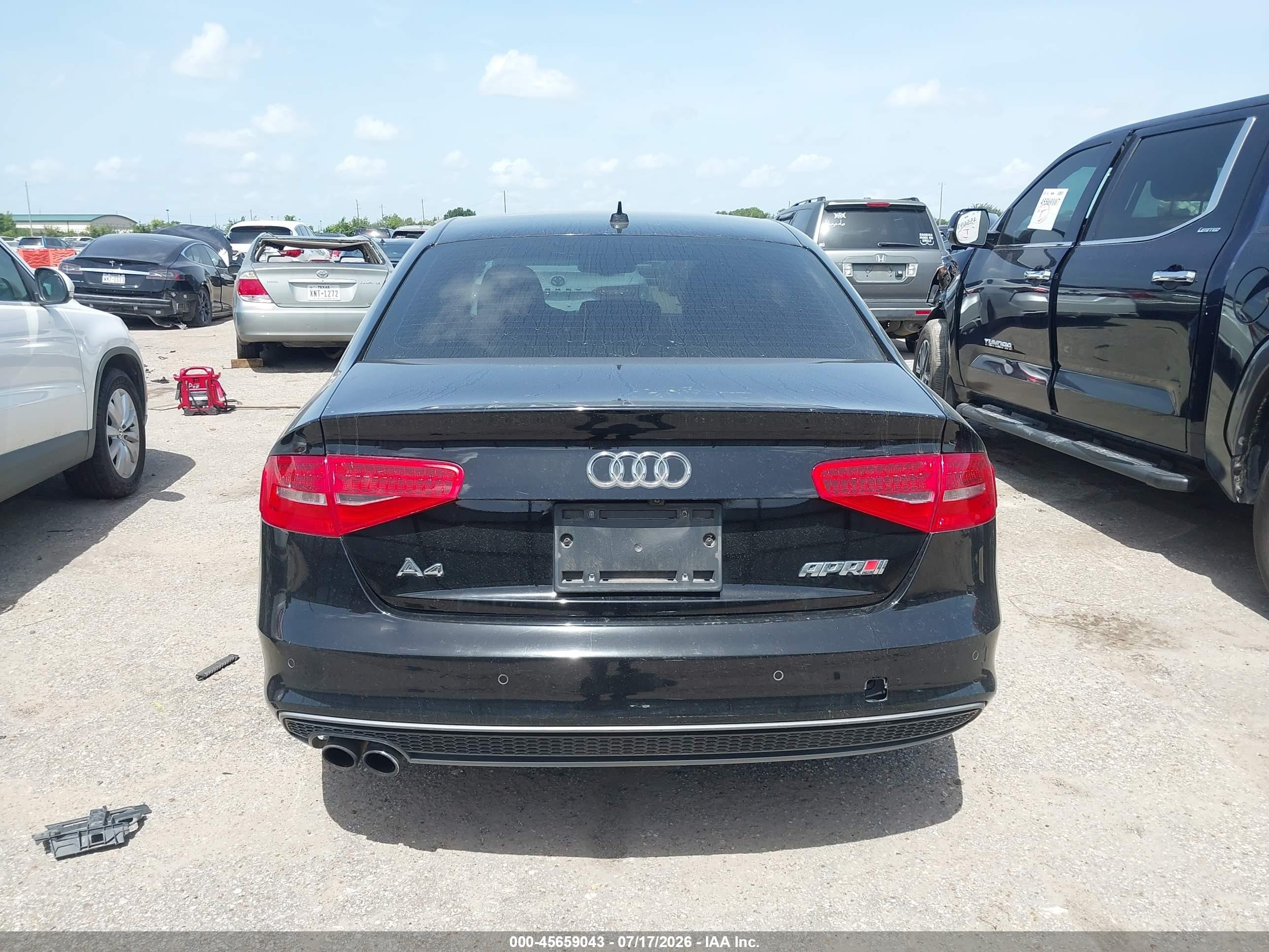 2014 Audi A4 2.0t Premium Черный vin: WAUFFAFL3EN019536