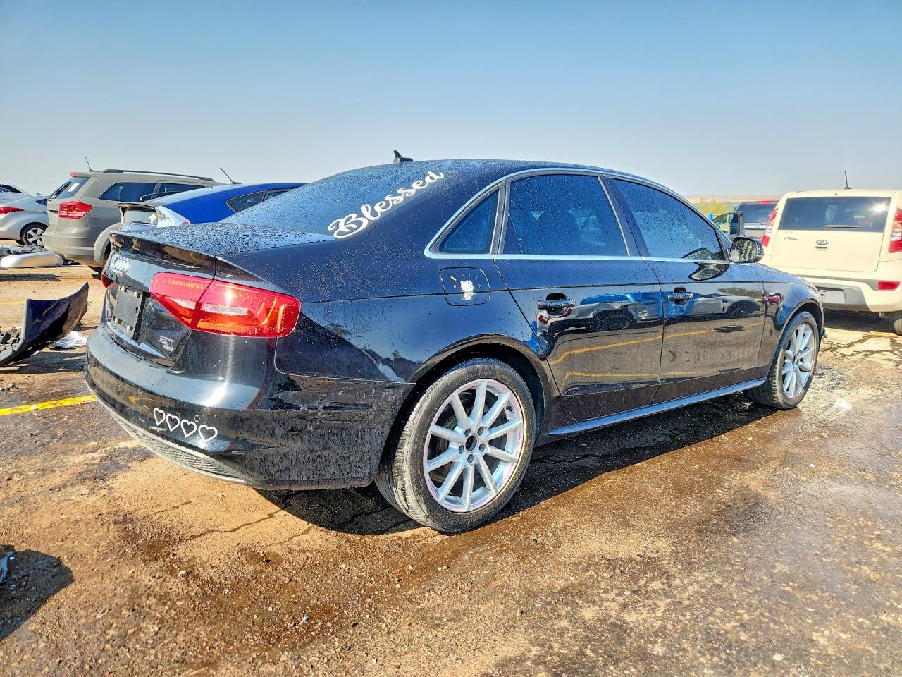 2014 Audi A4 Premium Plus Black vin: WAUFFAFL3EN030911