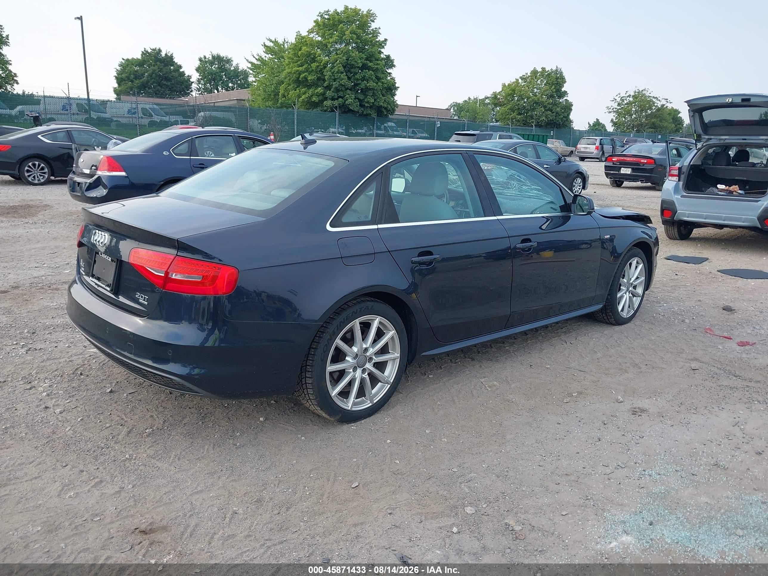 2015 Audi A4 2.0t Premium Black vin: WAUFFAFL3FN008277