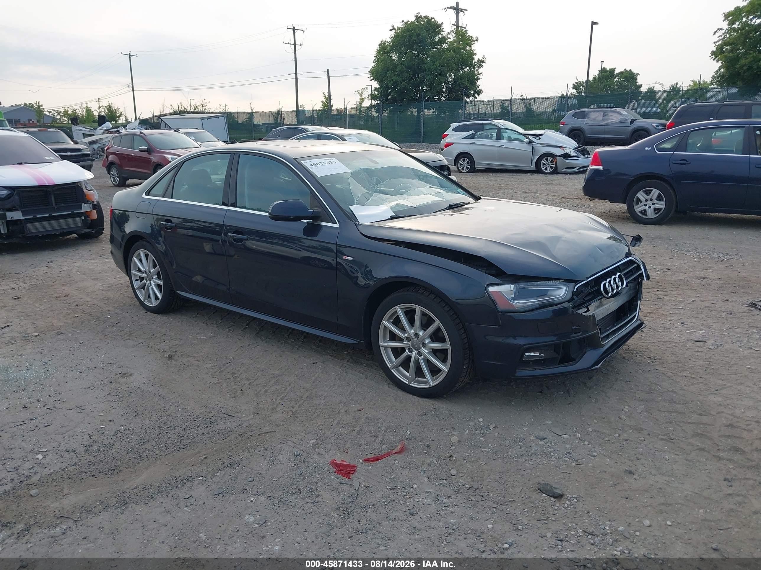 2015 Audi A4 2.0t Premium Black vin: WAUFFAFL3FN008277
