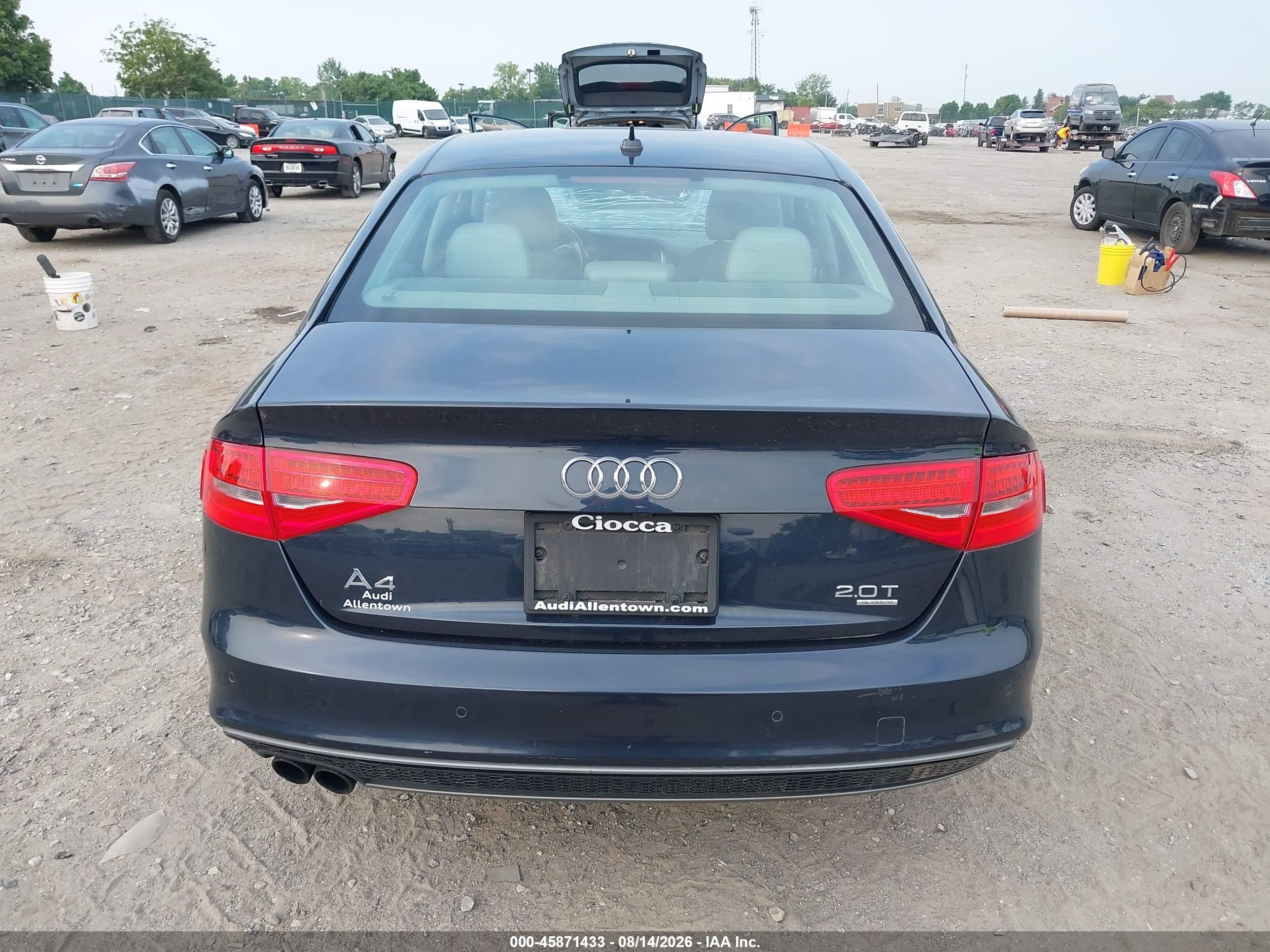 2015 Audi A4 2.0t Premium Black vin: WAUFFAFL3FN008277