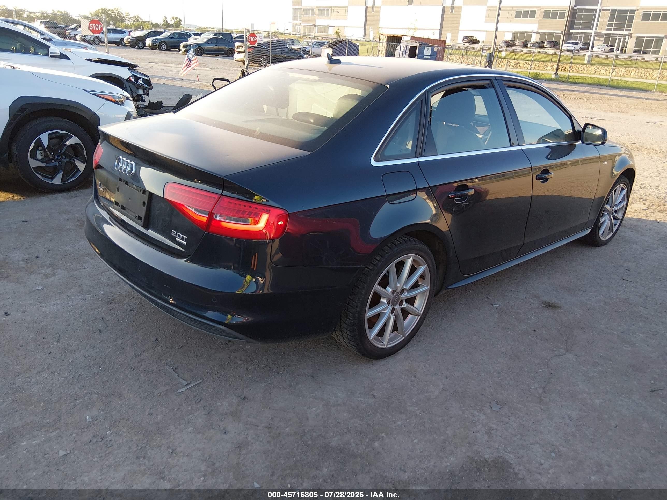 2015 Audi A4 2.0t Premium Black vin: WAUFFAFL3FN013009