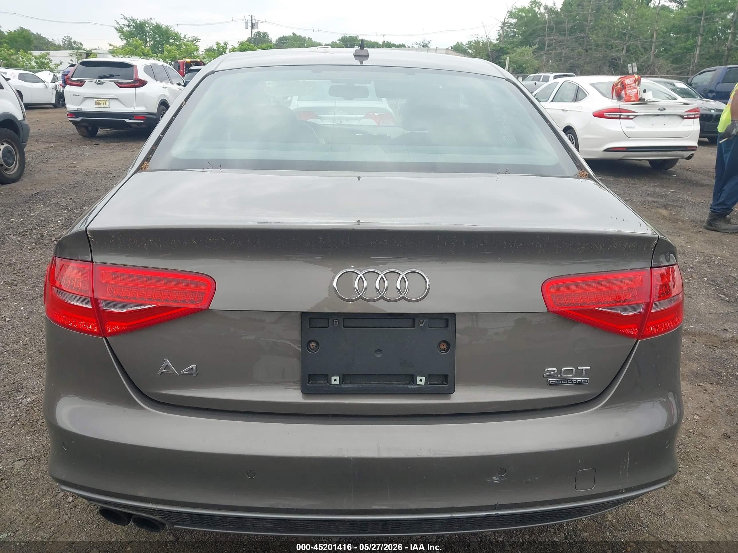 2015 Audi A4 2.0t Premium Gray vin: WAUFFAFL3FN020817