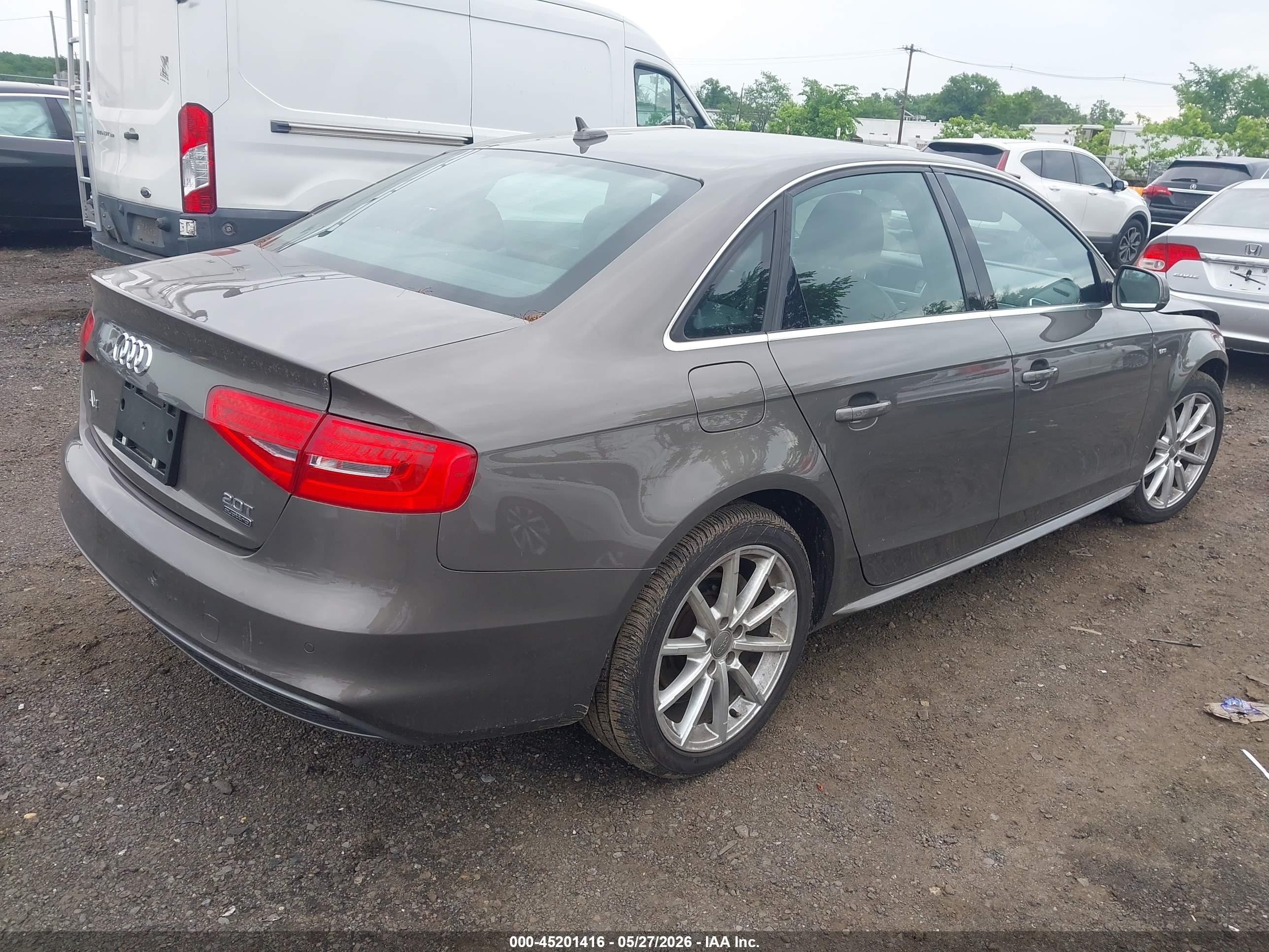 2015 Audi A4 2.0t Premium Gray vin: WAUFFAFL3FN020817