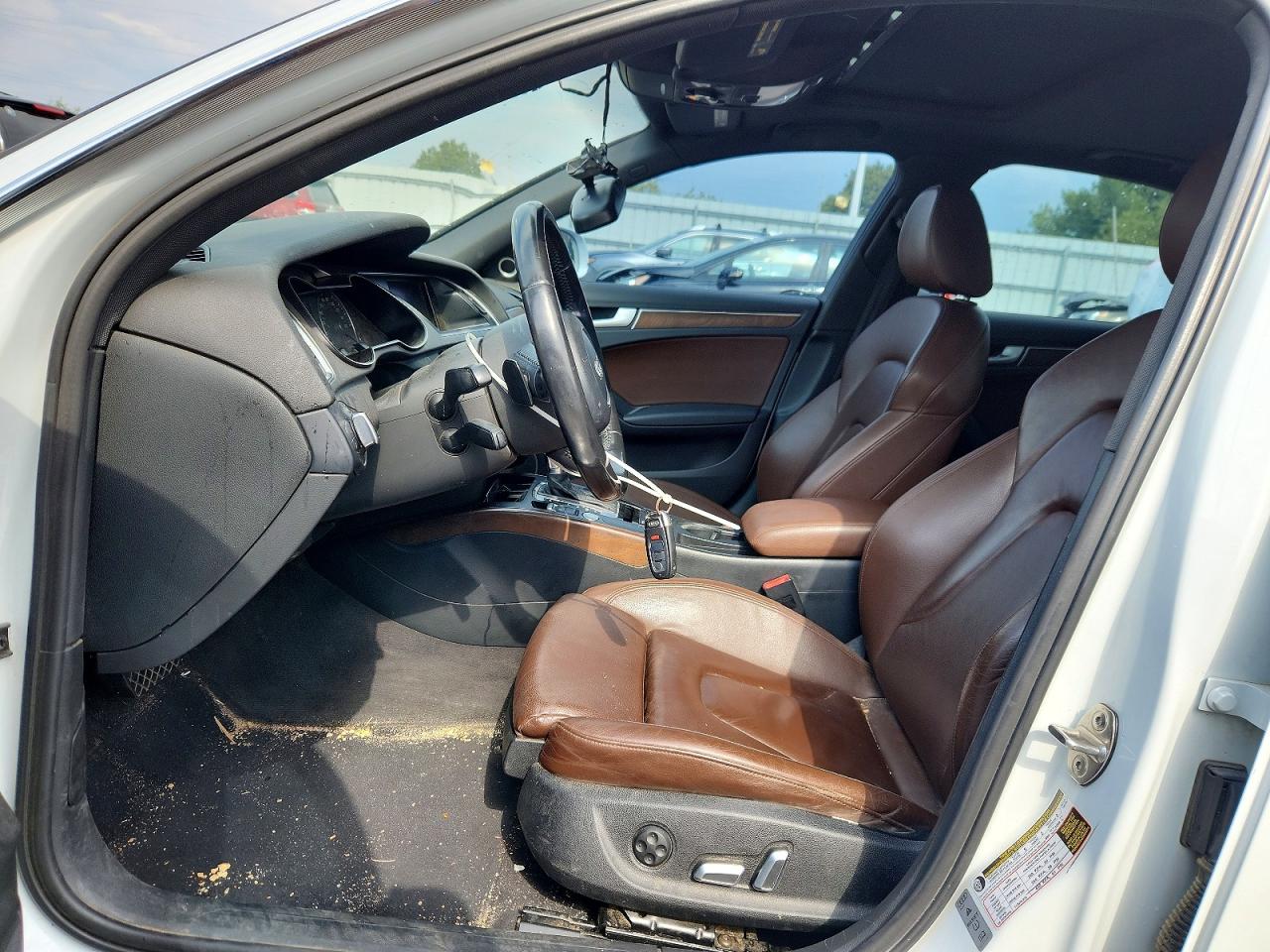 2015 Audi A4 Premium Plus White vin: WAUFFAFL3FN021160