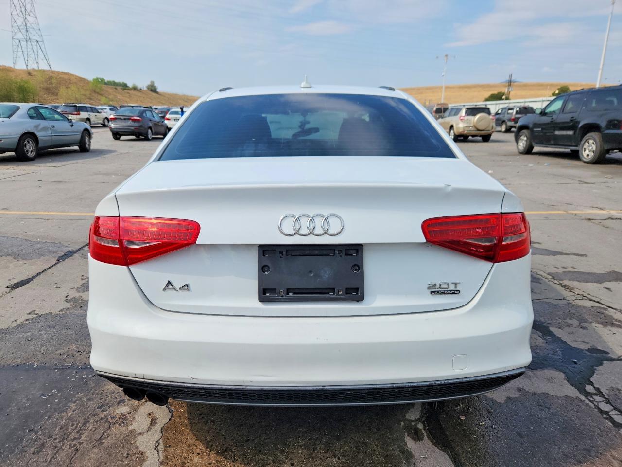2015 Audi A4 Premium Plus White vin: WAUFFAFL3FN021160
