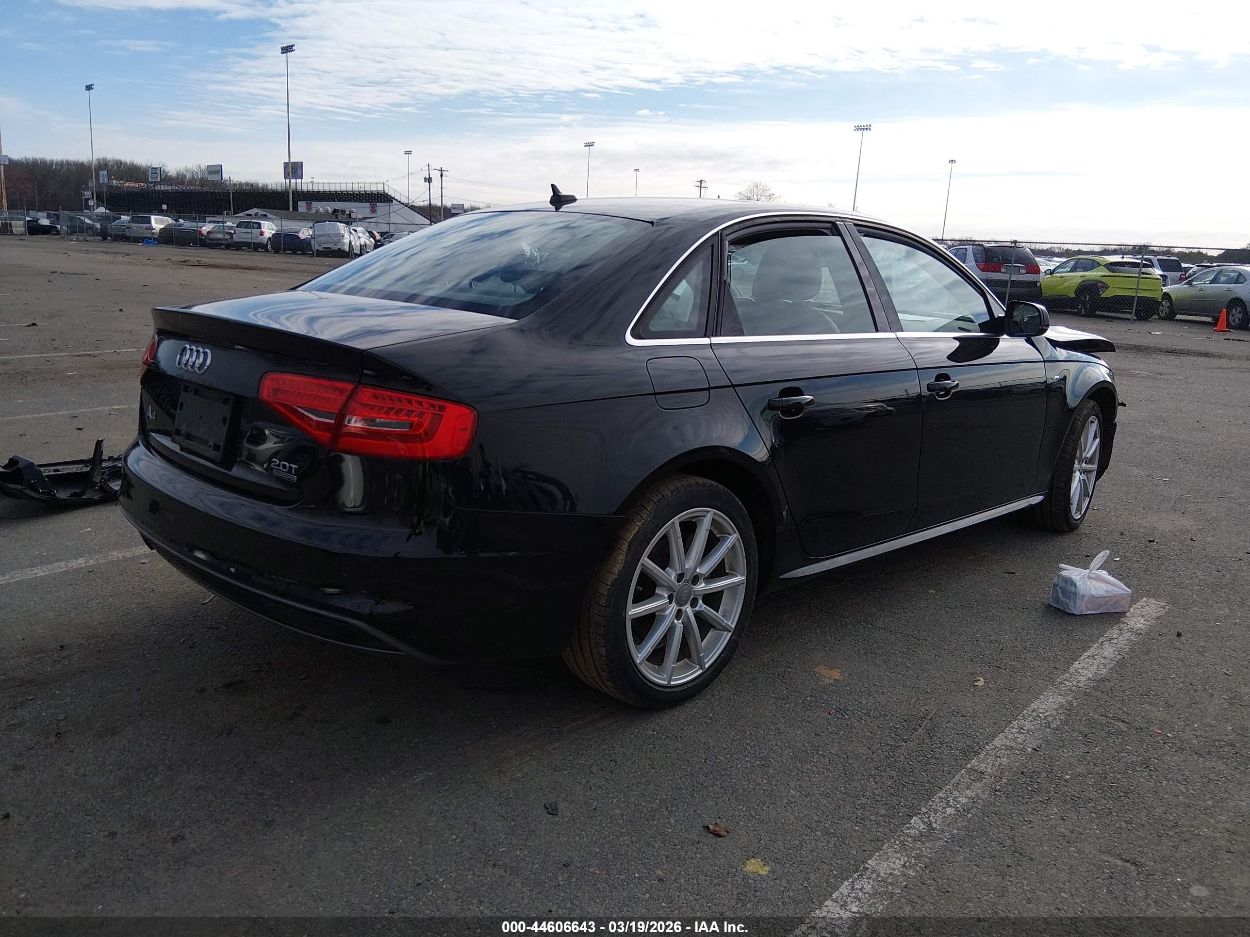 2015 Audi A4 2.0t Premium Black vin: WAUFFAFL3FN033034