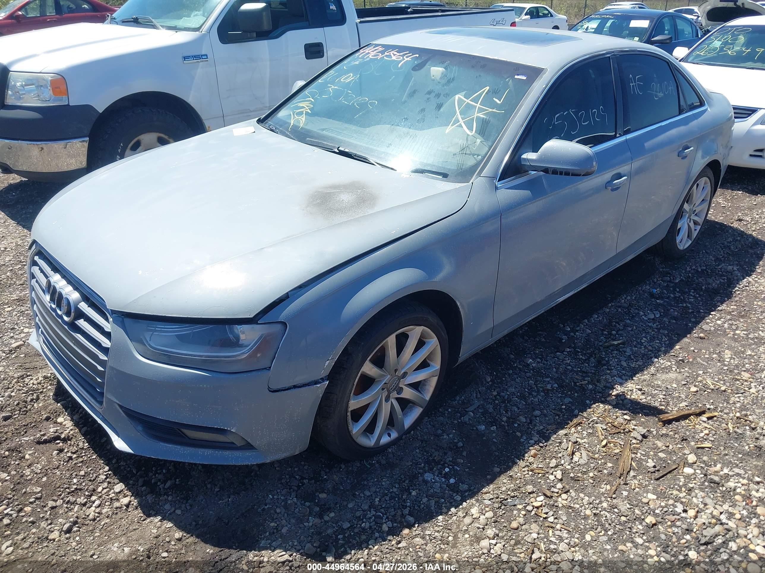 2013 Audi A4 2.0t Premium Gray vin: WAUFFAFL4DA181214