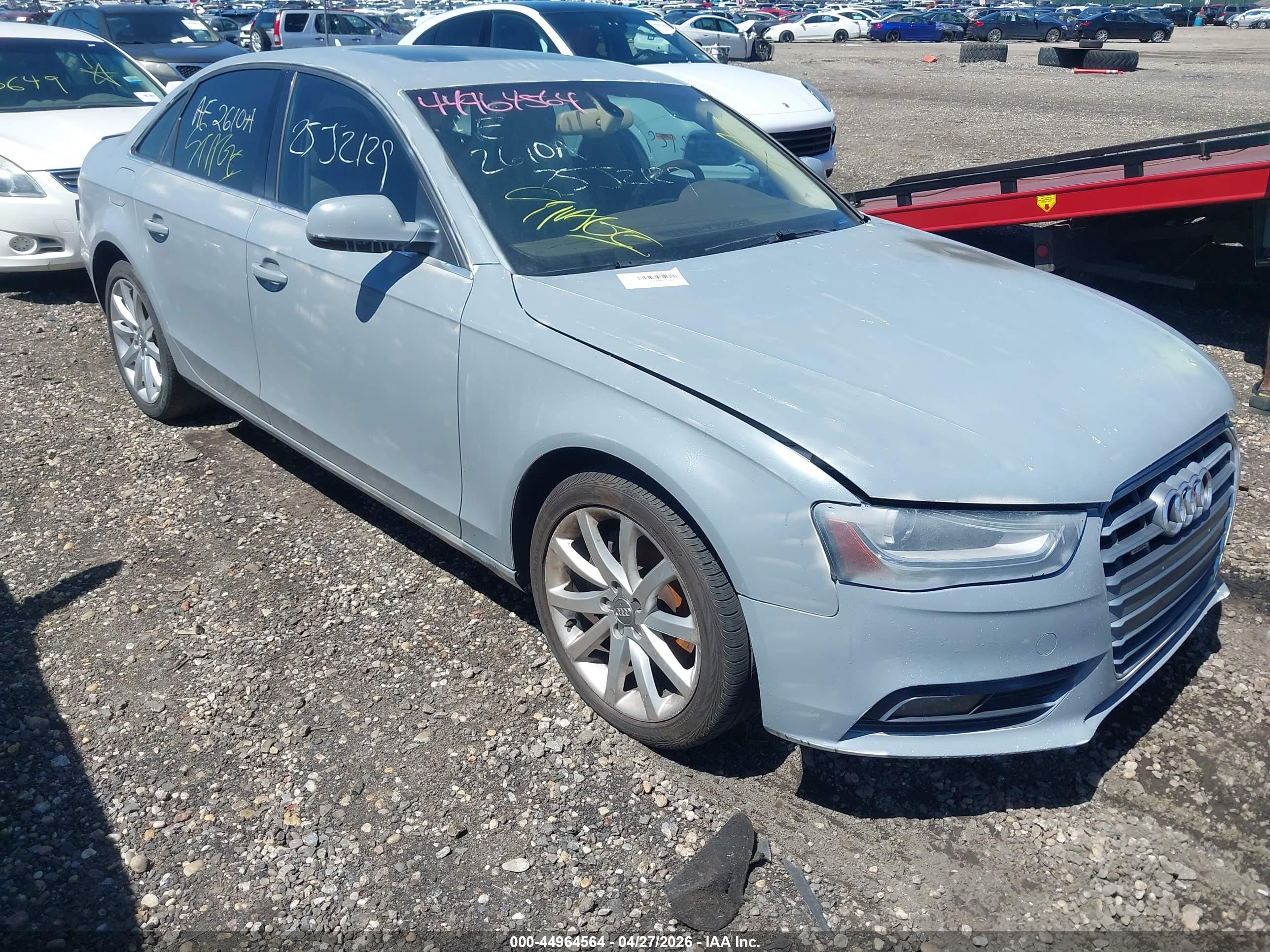 2013 Audi A4 2.0t Premium Gray vin: WAUFFAFL4DA181214