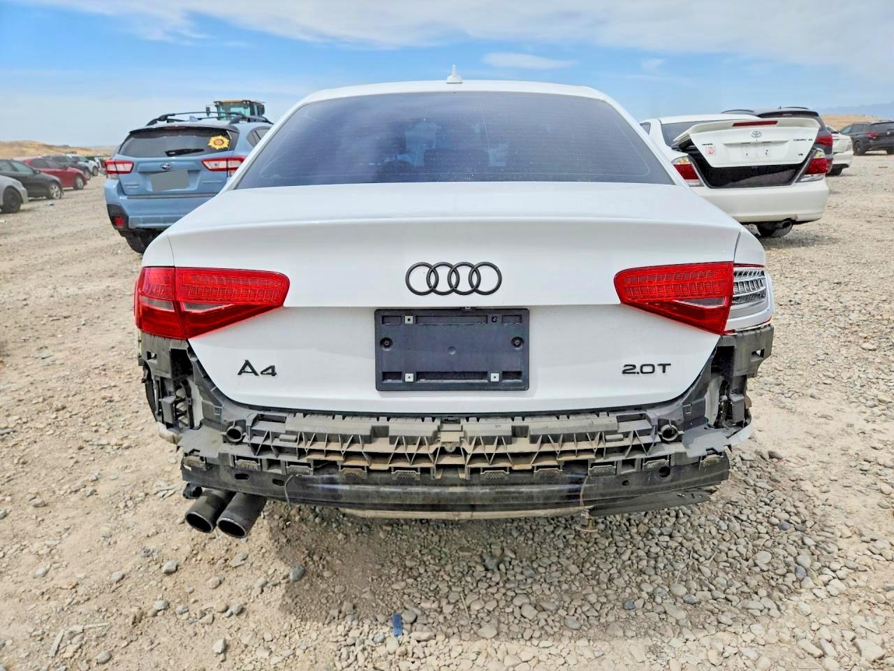 2013 Audi A4 Premium Plus White vin: WAUFFAFL4DN004056