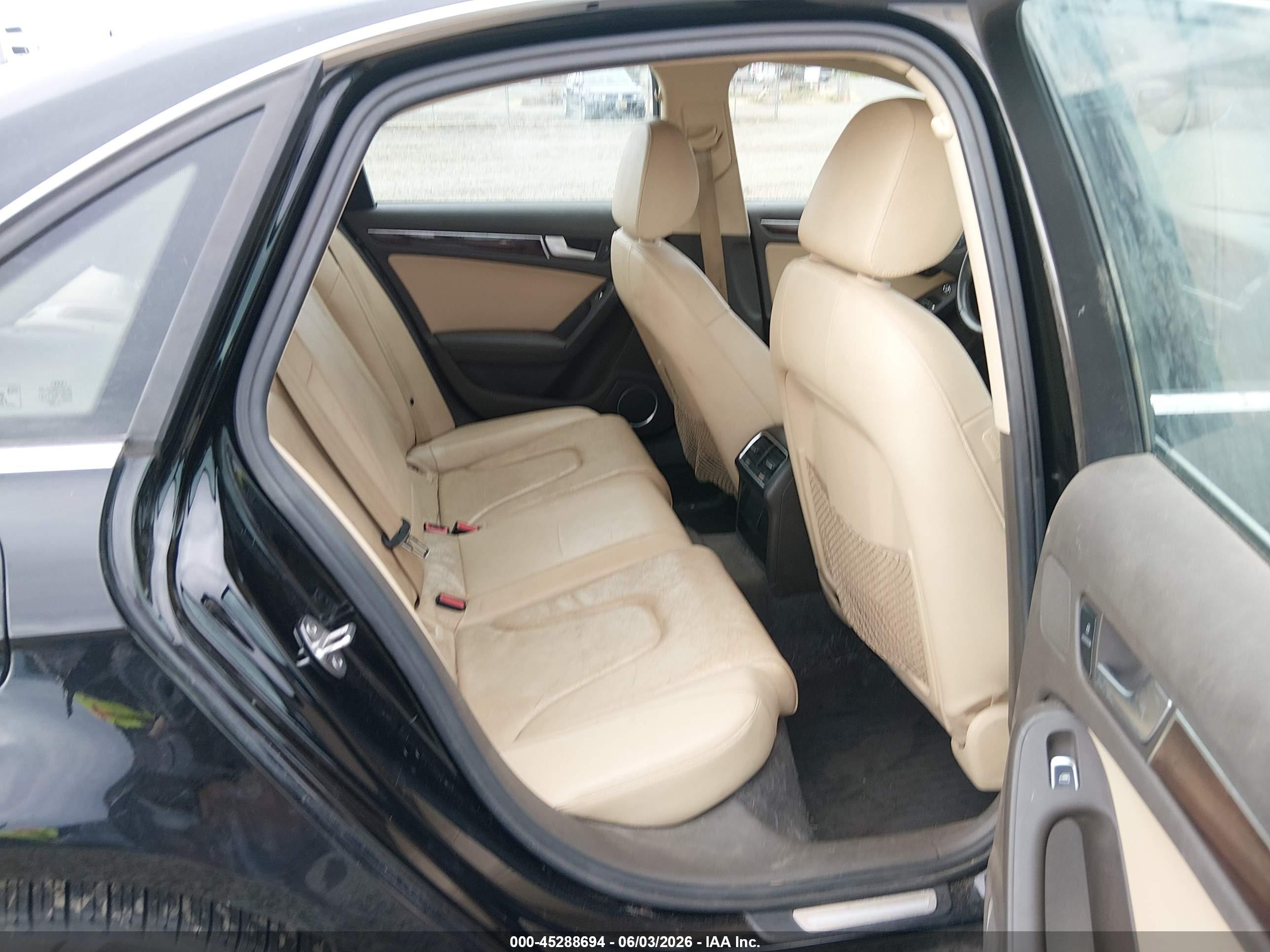 2013 Audi A4 2.0t Premium Black vin: WAUFFAFL4DN034626