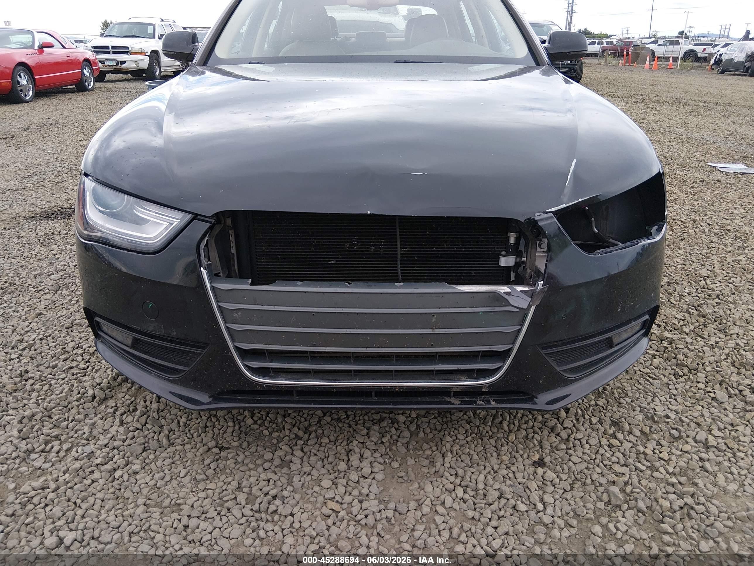 2013 Audi A4 2.0t Premium Black vin: WAUFFAFL4DN034626