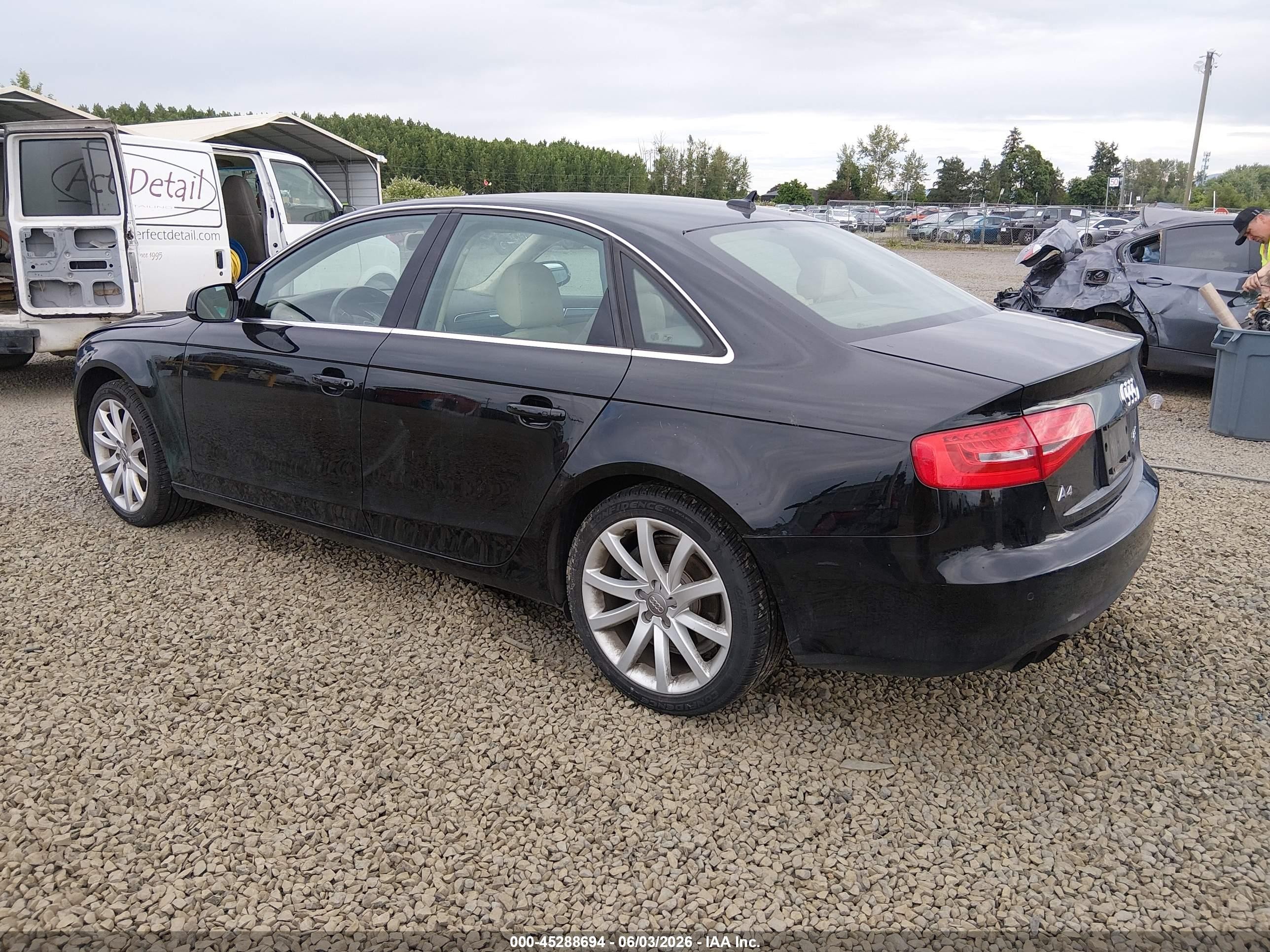 2013 Audi A4 2.0t Premium Black vin: WAUFFAFL4DN034626