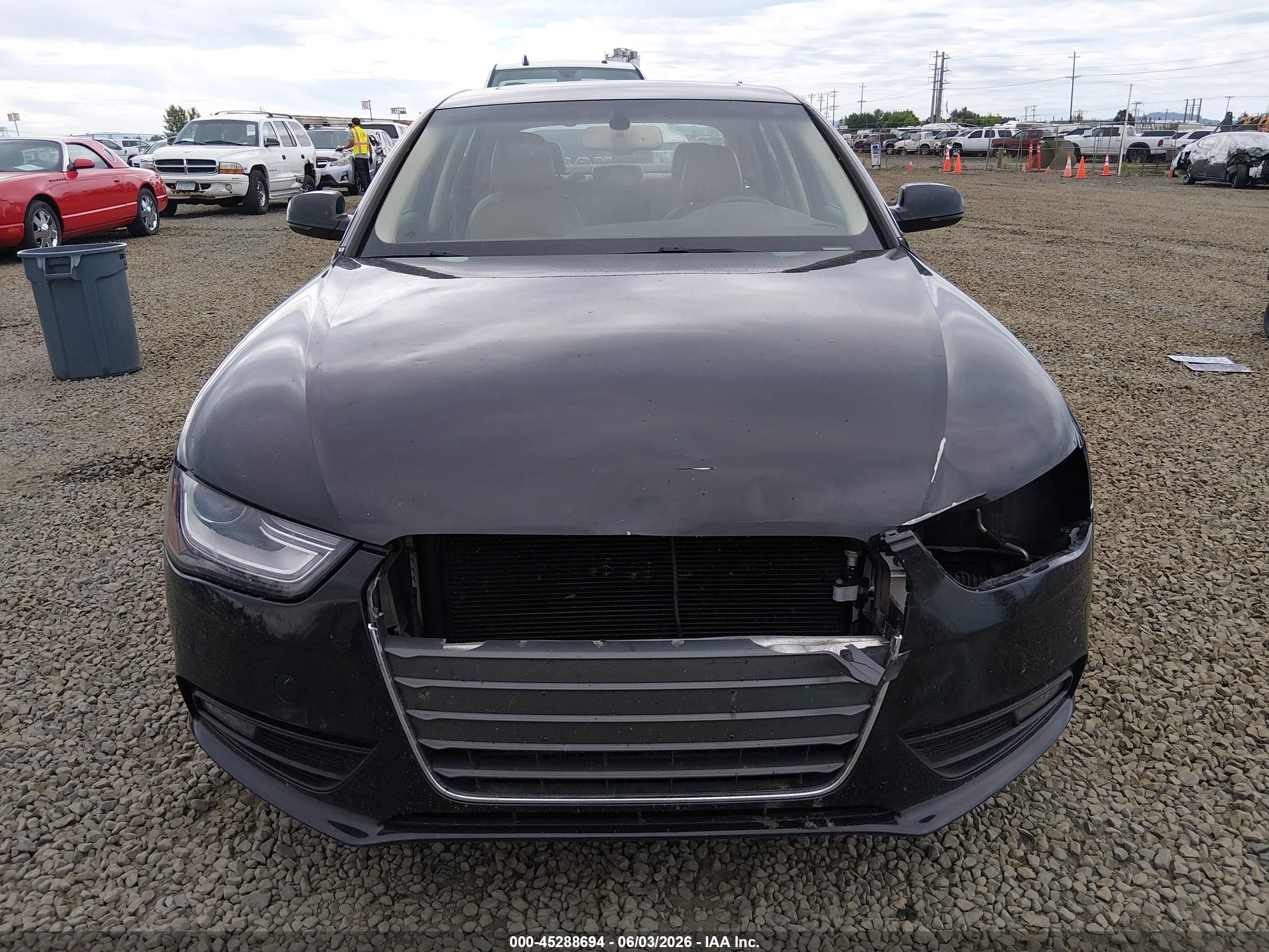 2013 Audi A4 2.0t Premium Black vin: WAUFFAFL4DN034626