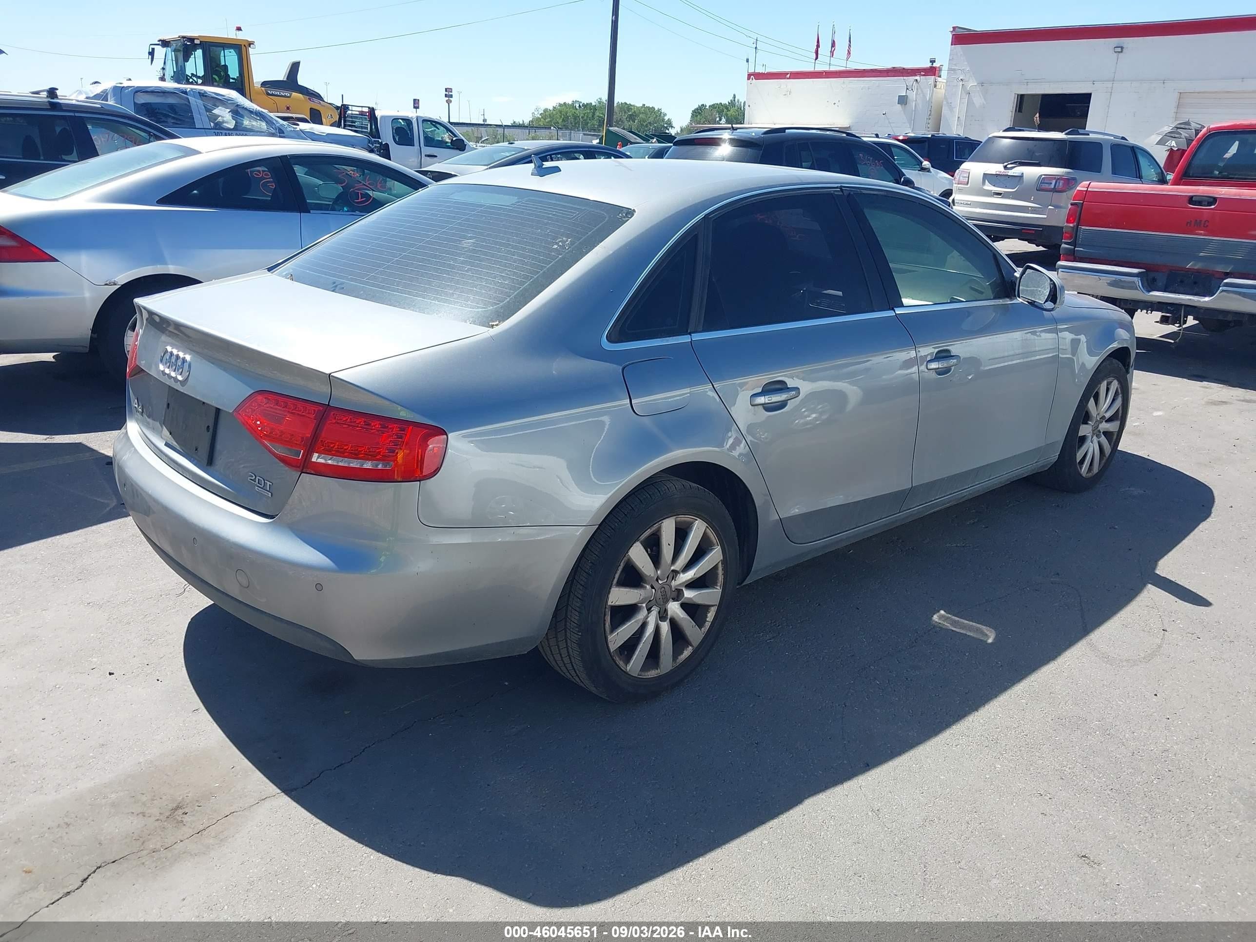 2010 Audi A4 2.0t Premium Gray vin: WAUFFAFL5AN017491