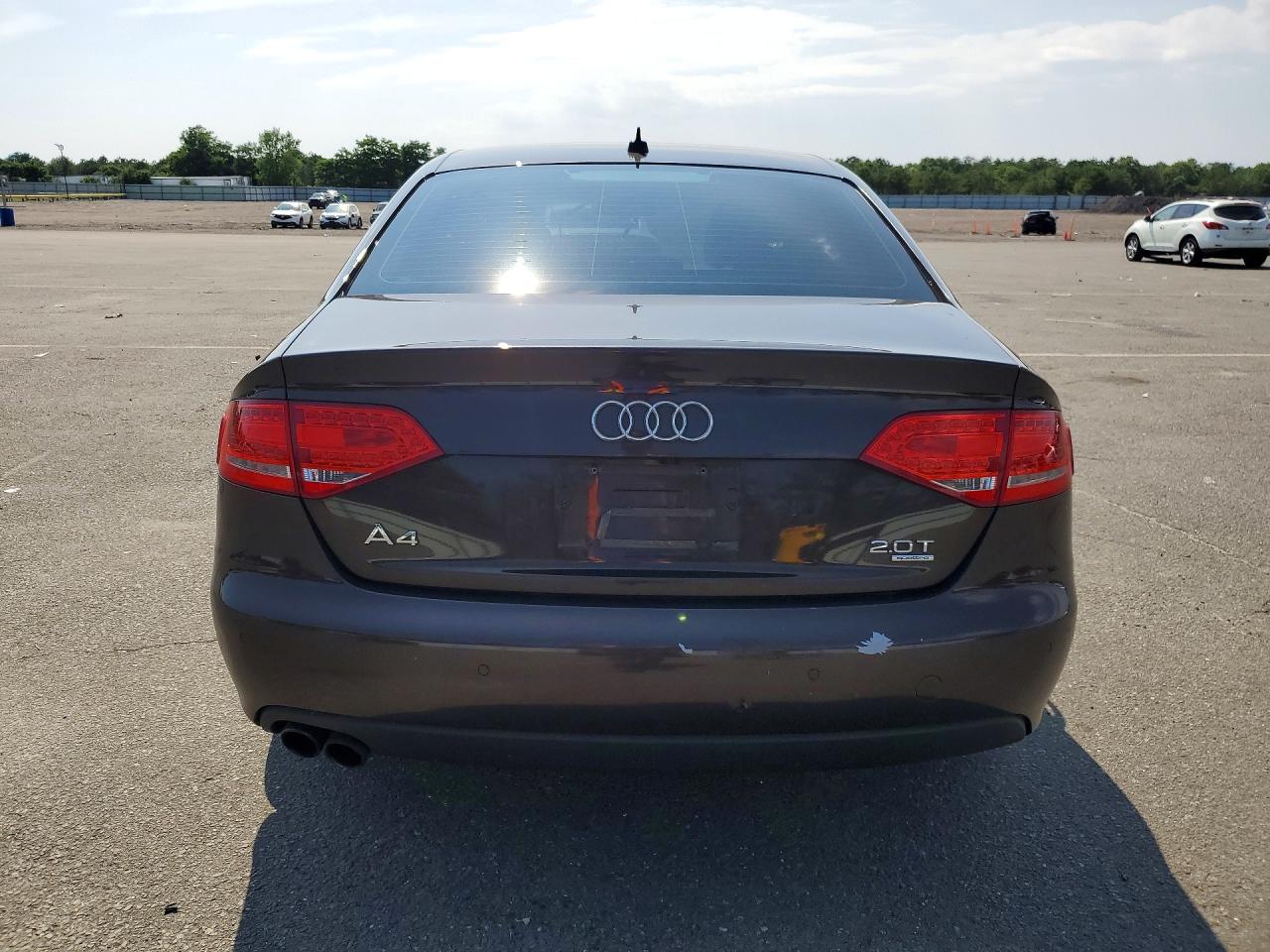 2011 Audi A4 Premium Plus Brown vin: WAUFFAFL5BN027584