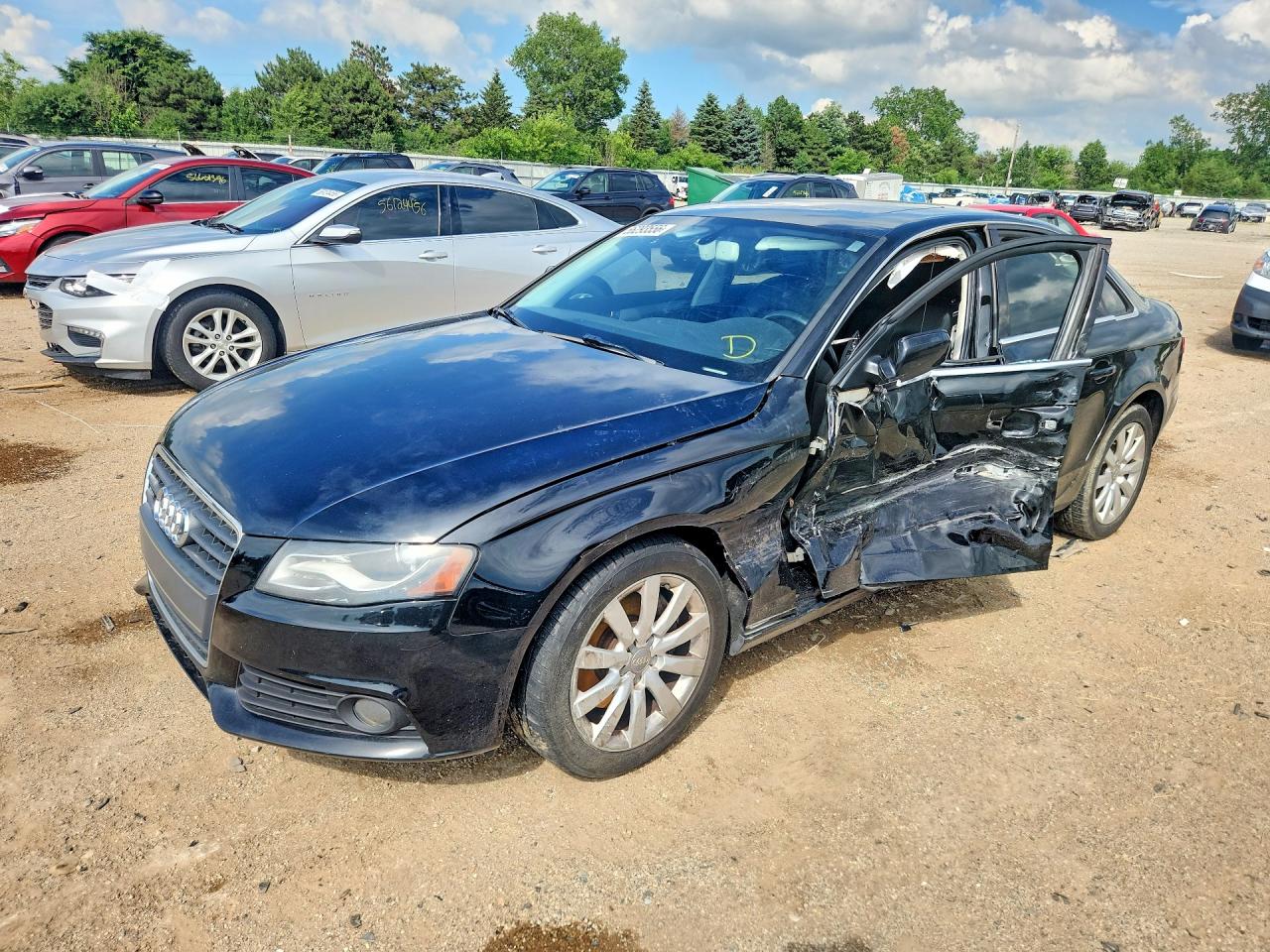 2011 Audi A4 Premium Plus Black vin: WAUFFAFL5BN034177