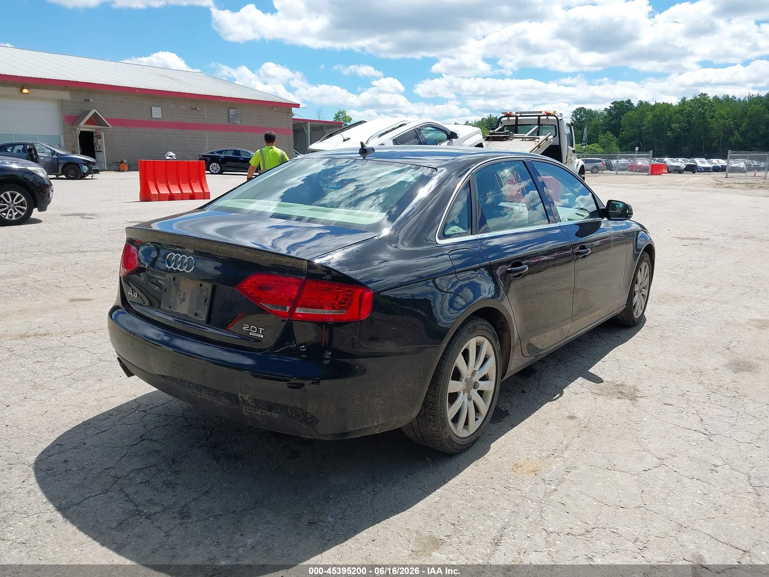 2011 Audi A4 2.0t Premium Black vin: WAUFFAFL5BN038701