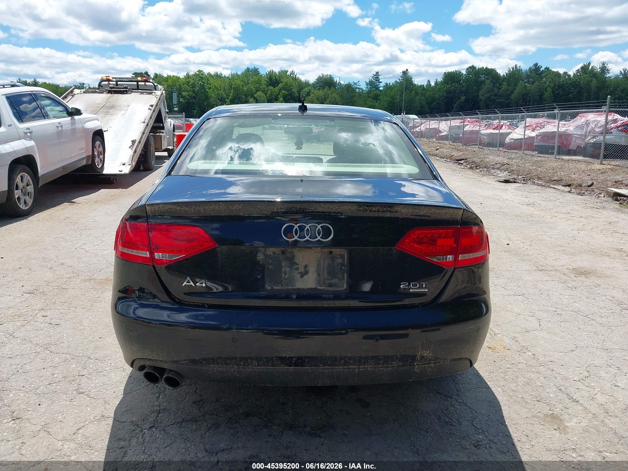 2011 Audi A4 2.0t Premium Black vin: WAUFFAFL5BN038701